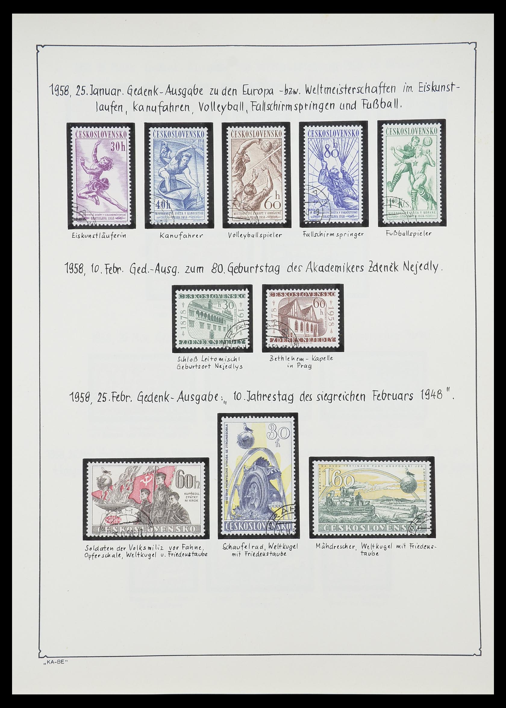 33952 146 - Postzegelverzameling 33952 Tsjechoslowakije 1918-1956.