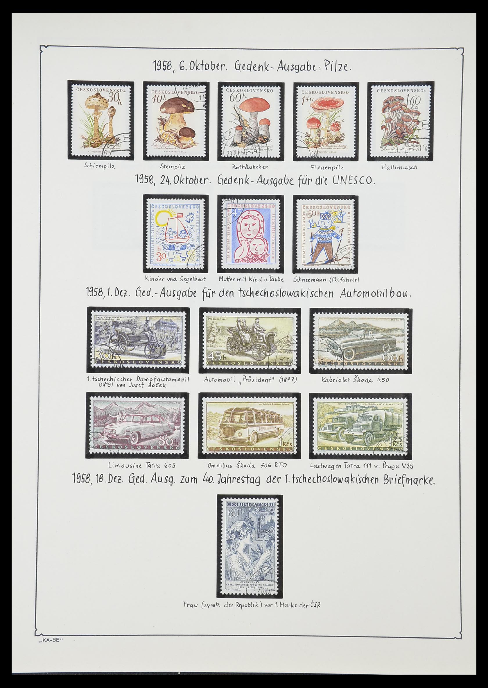33952 150 - Postzegelverzameling 33952 Tsjechoslowakije 1918-1956.