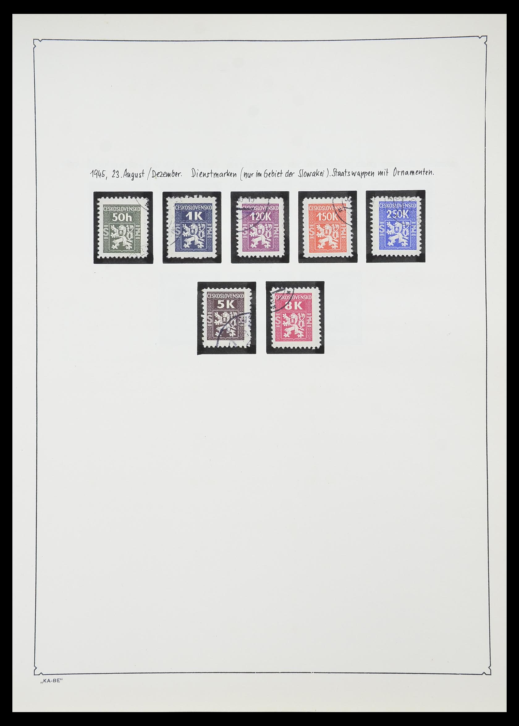 33952 151 - Postzegelverzameling 33952 Tsjechoslowakije 1918-1956.