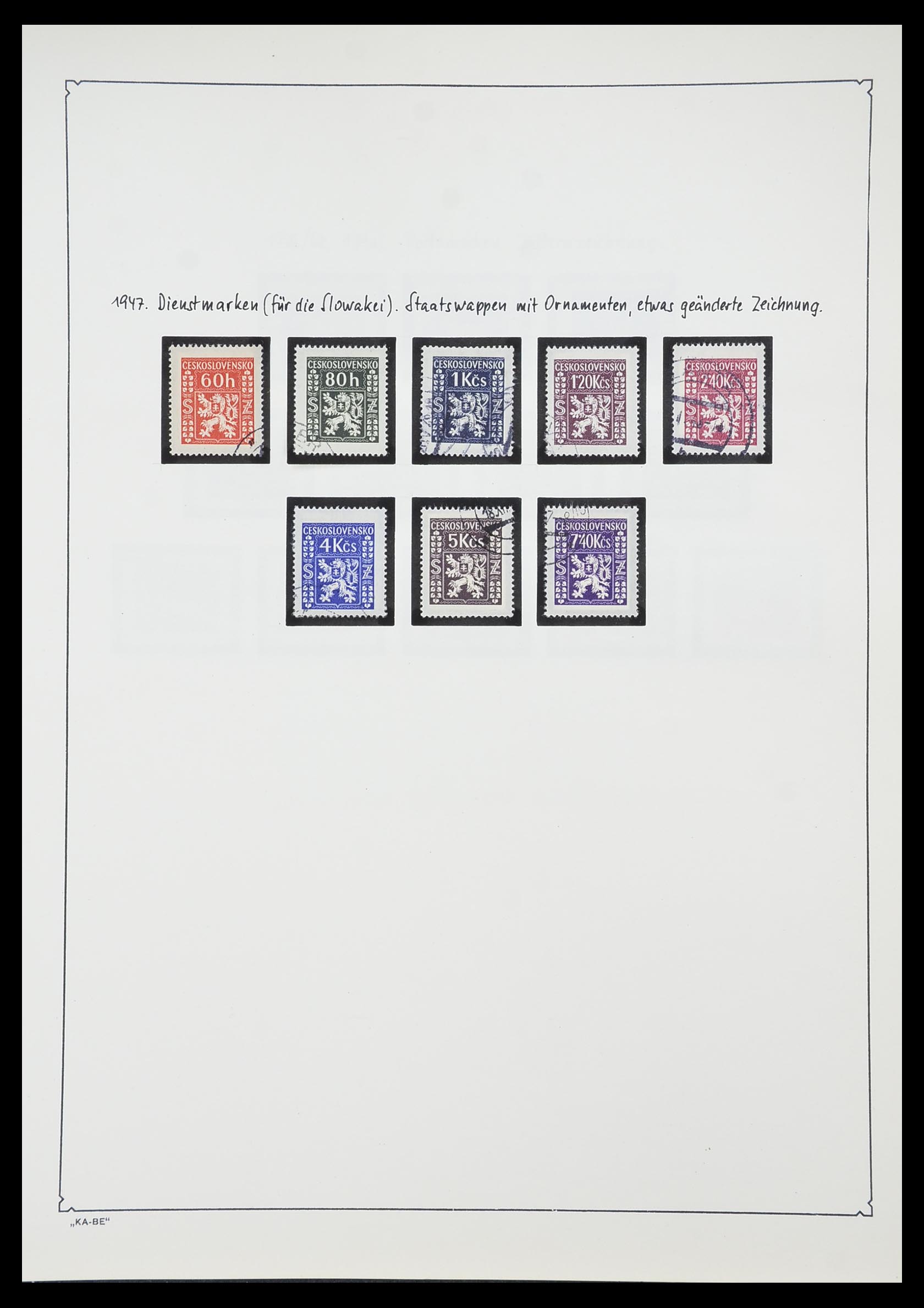 33952 152 - Postzegelverzameling 33952 Tsjechoslowakije 1918-1956.