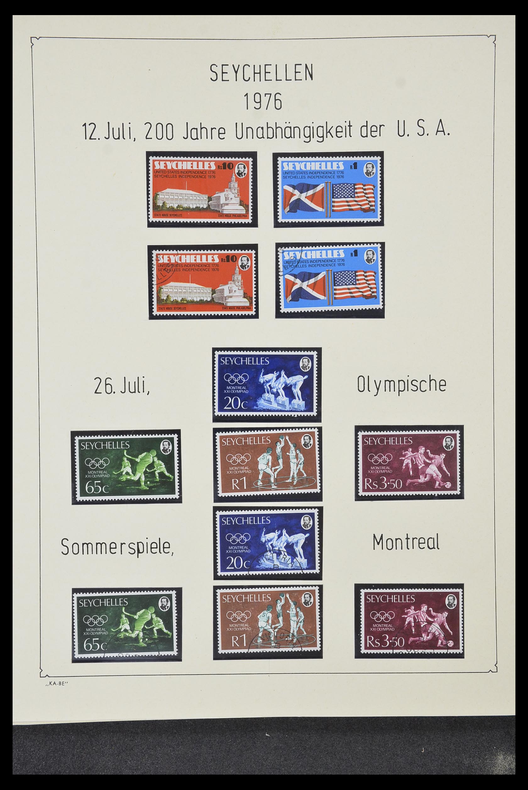 33953 002 - Postzegelverzameling 33953 Seychellen 1976-1988.