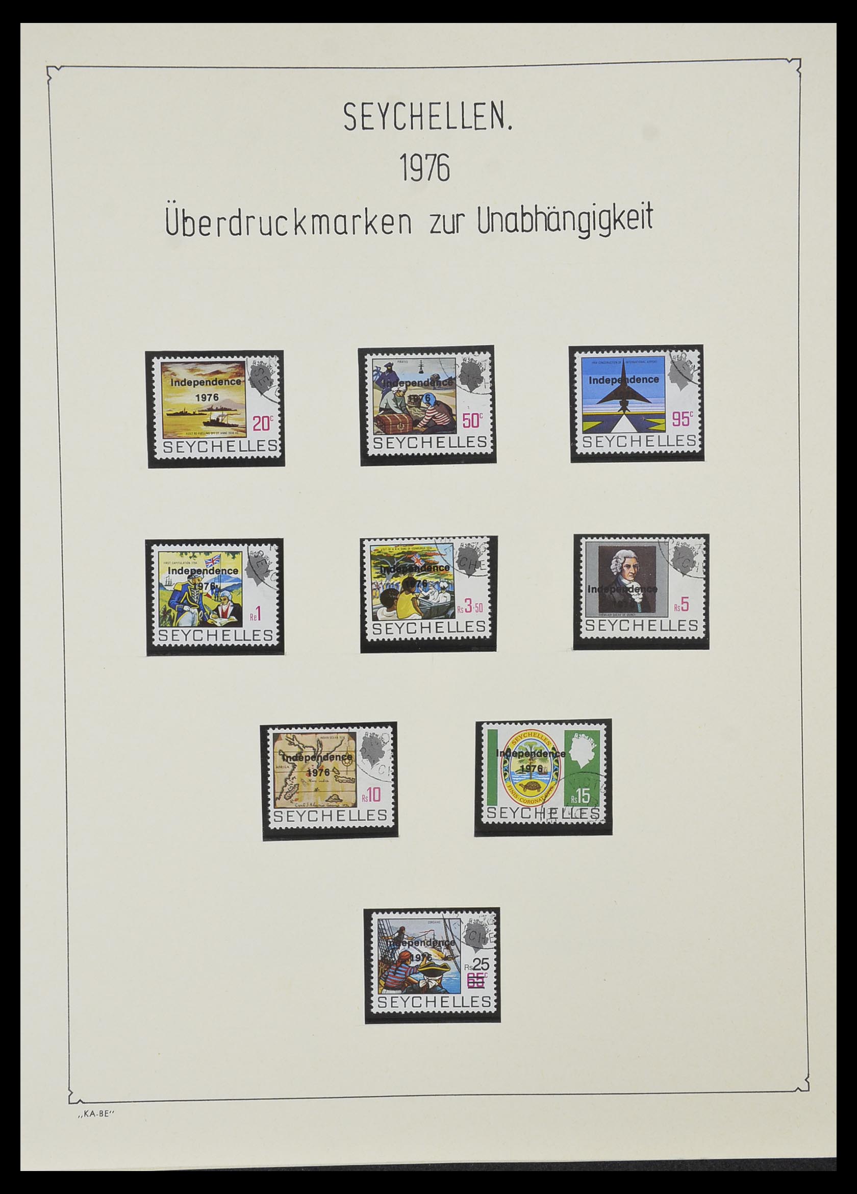 33953 006 - Postzegelverzameling 33953 Seychellen 1976-1988.