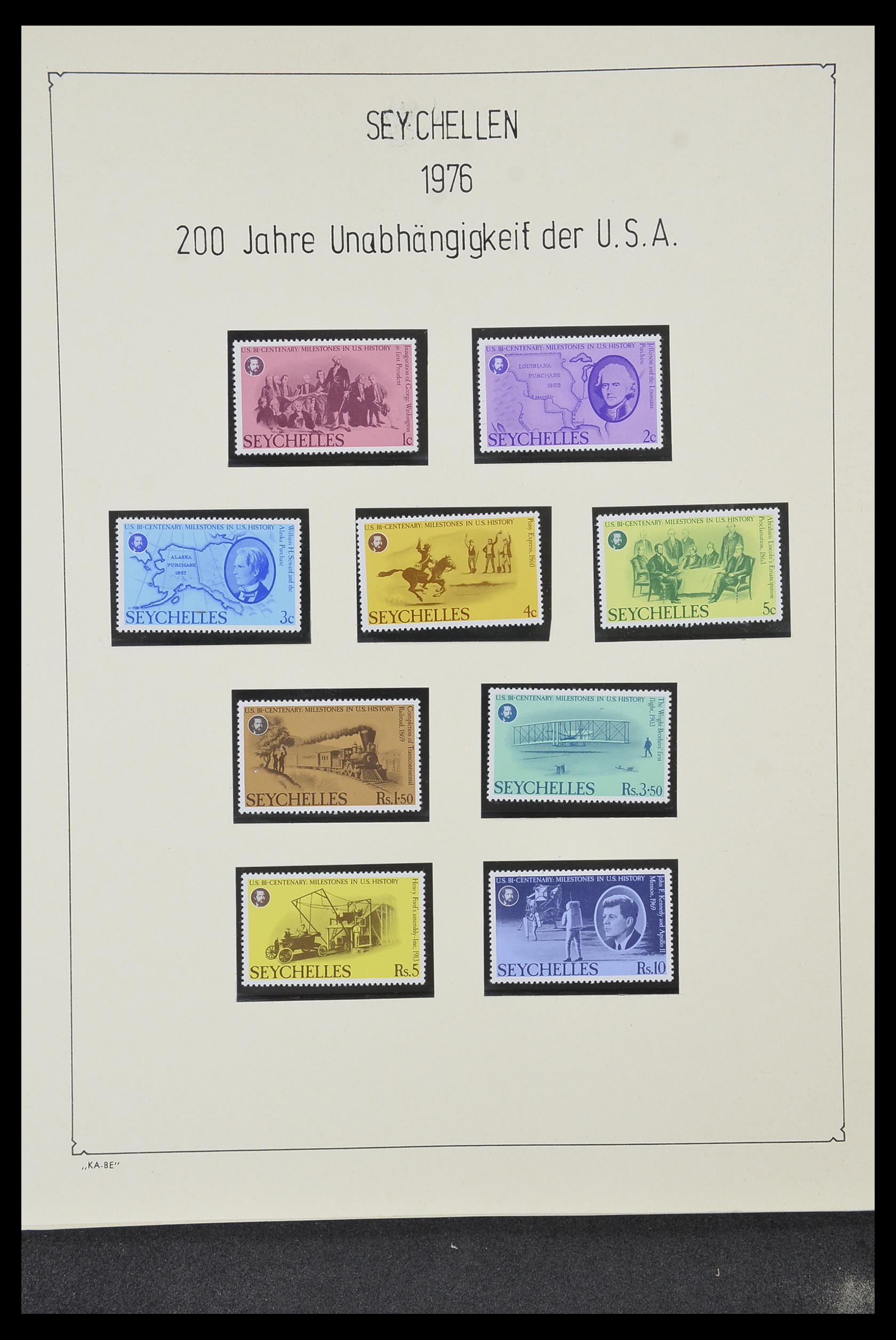 33953 007 - Postzegelverzameling 33953 Seychellen 1976-1988.