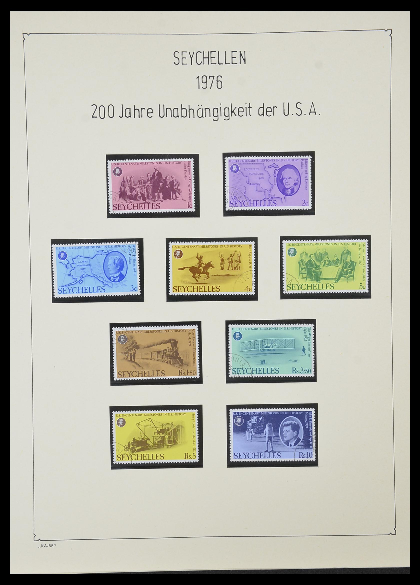 33953 008 - Postzegelverzameling 33953 Seychellen 1976-1988.