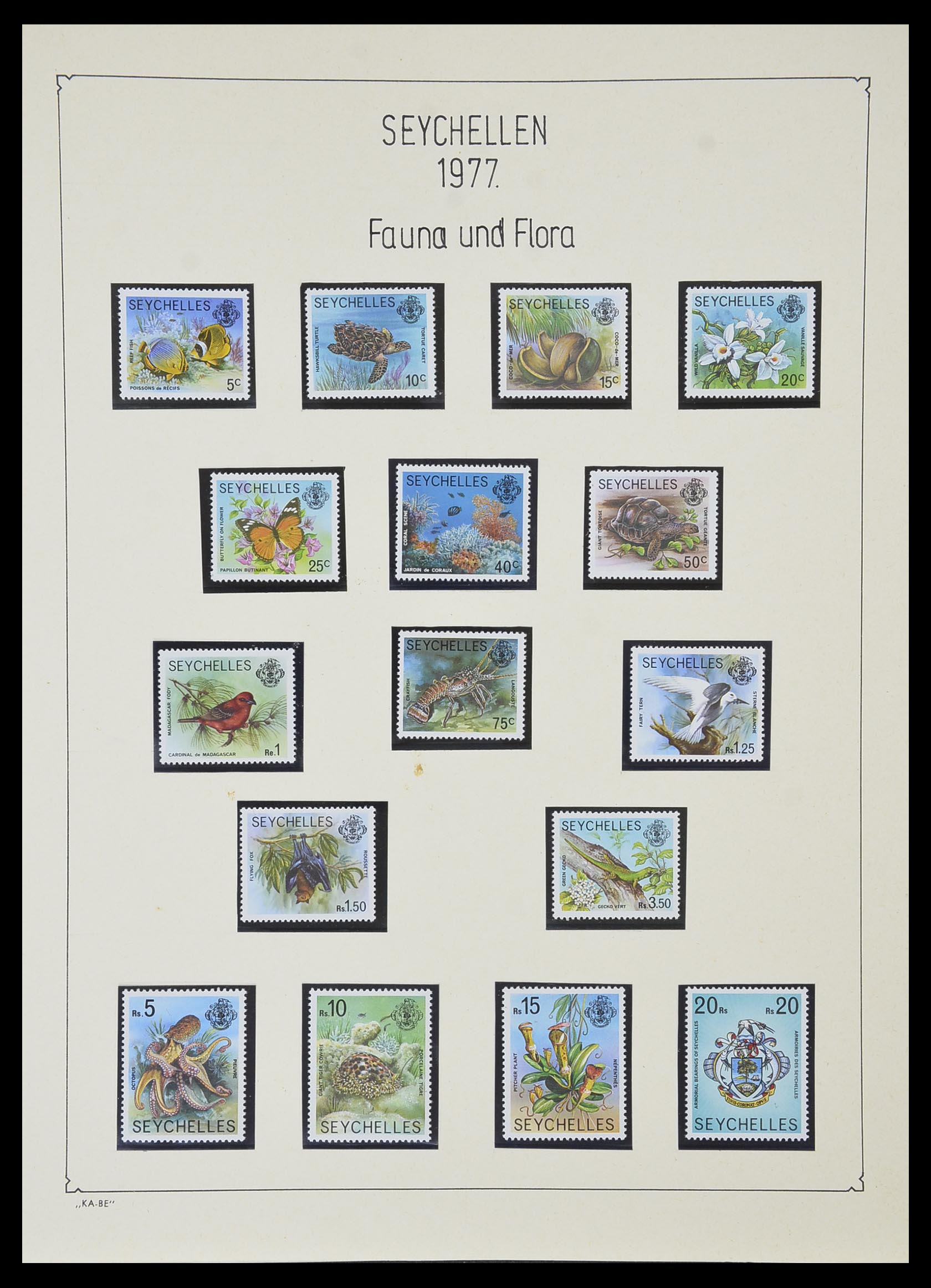 33953 017 - Postzegelverzameling 33953 Seychellen 1976-1988.