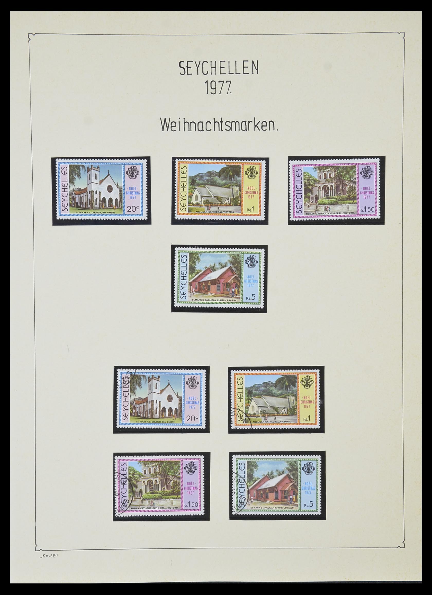 33953 019 - Postzegelverzameling 33953 Seychellen 1976-1988.