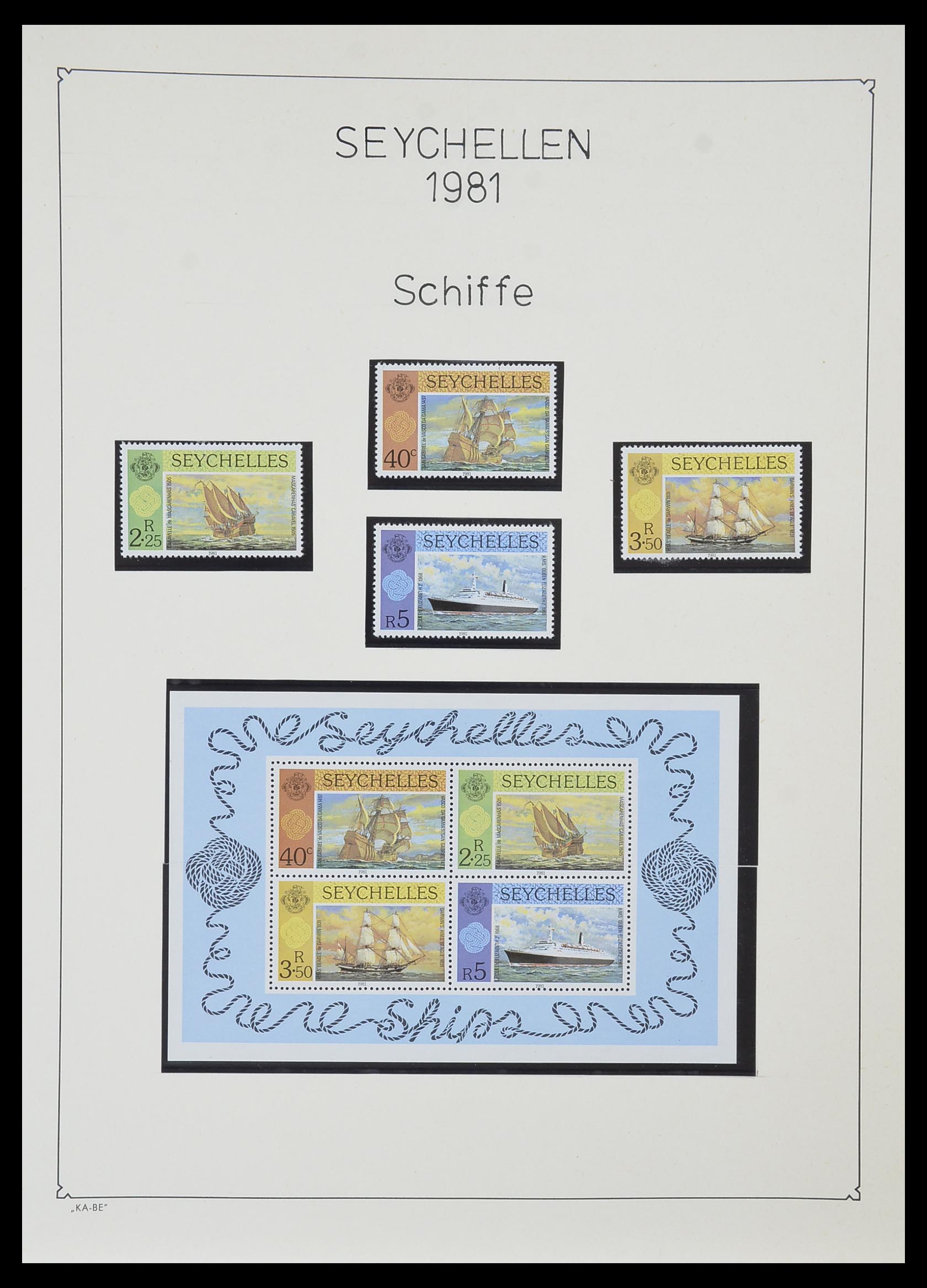 33953 044 - Stamp collection 33953 Seychelles 1976-1988.