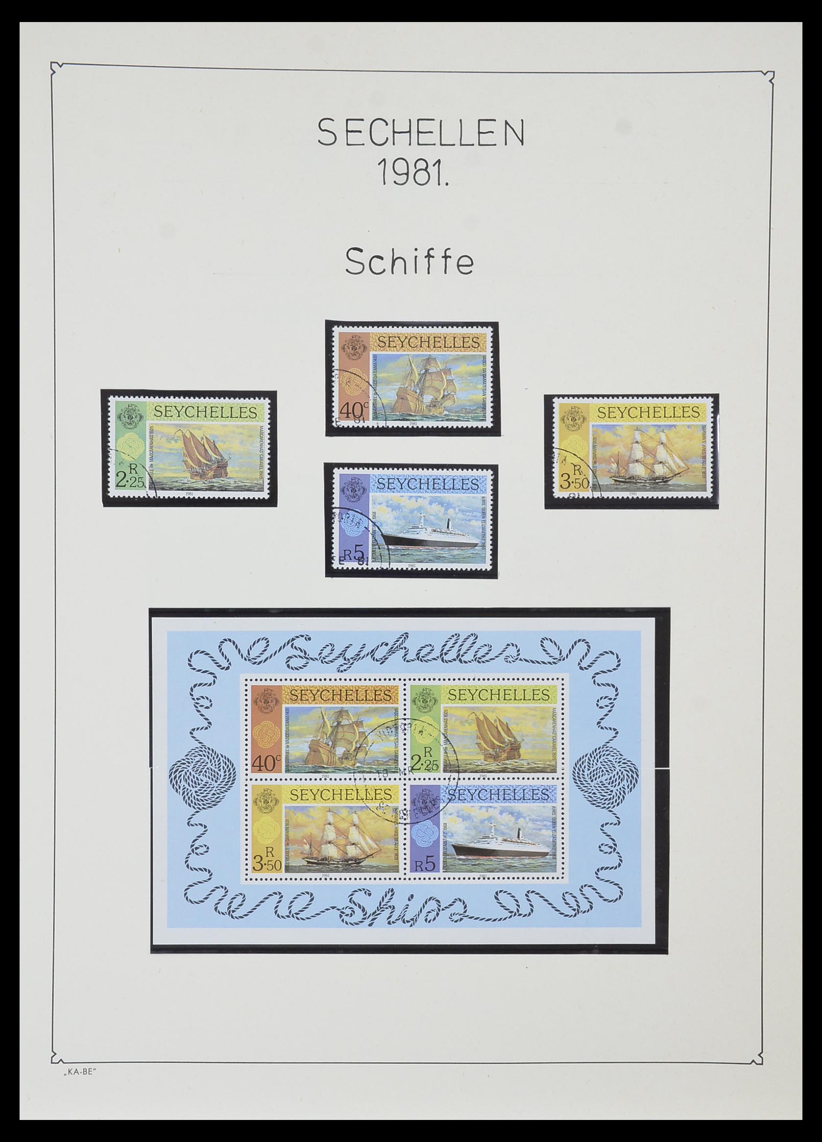 33953 045 - Stamp collection 33953 Seychelles 1976-1988.