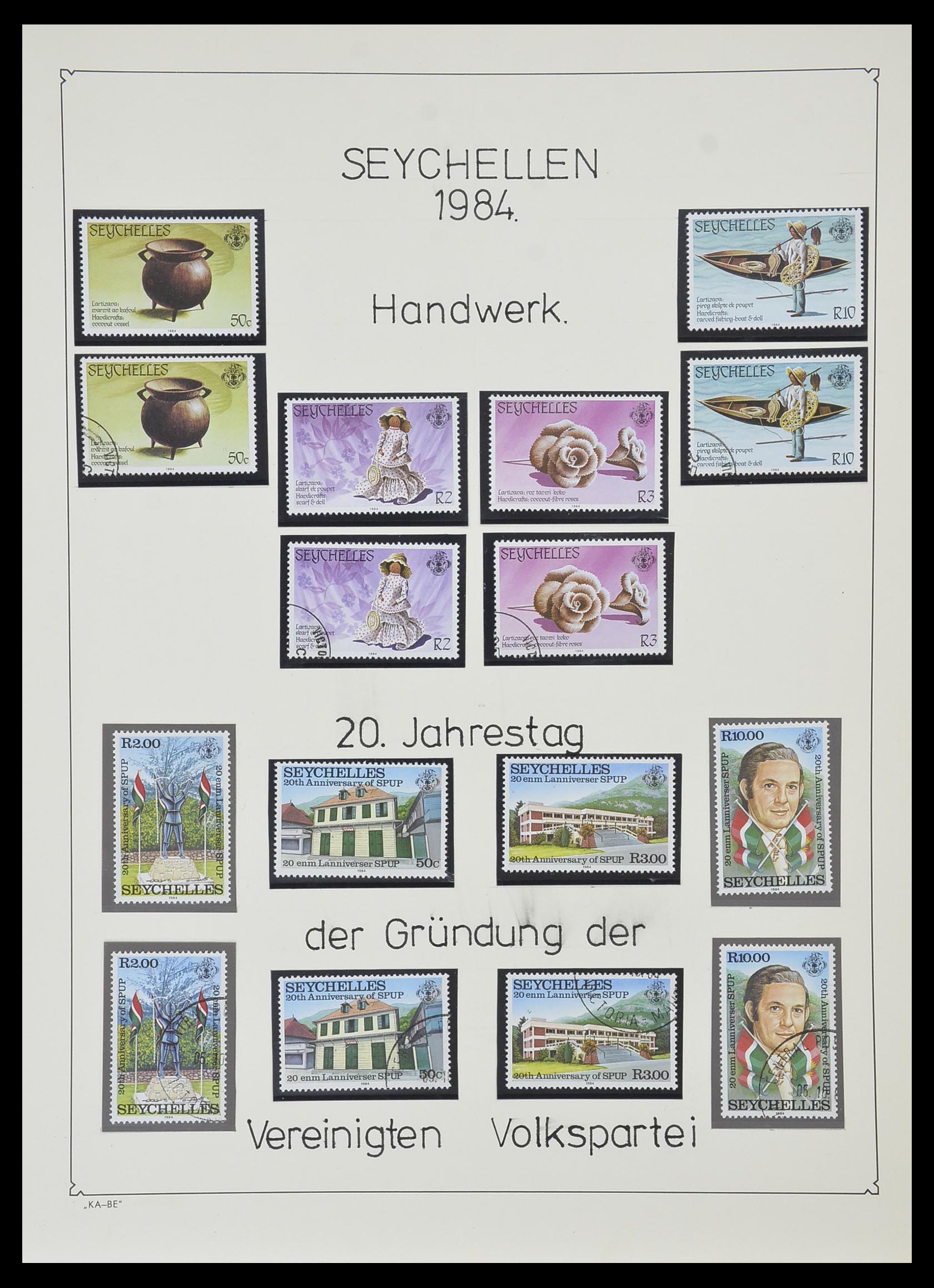 33953 067 - Stamp collection 33953 Seychelles 1976-1988.