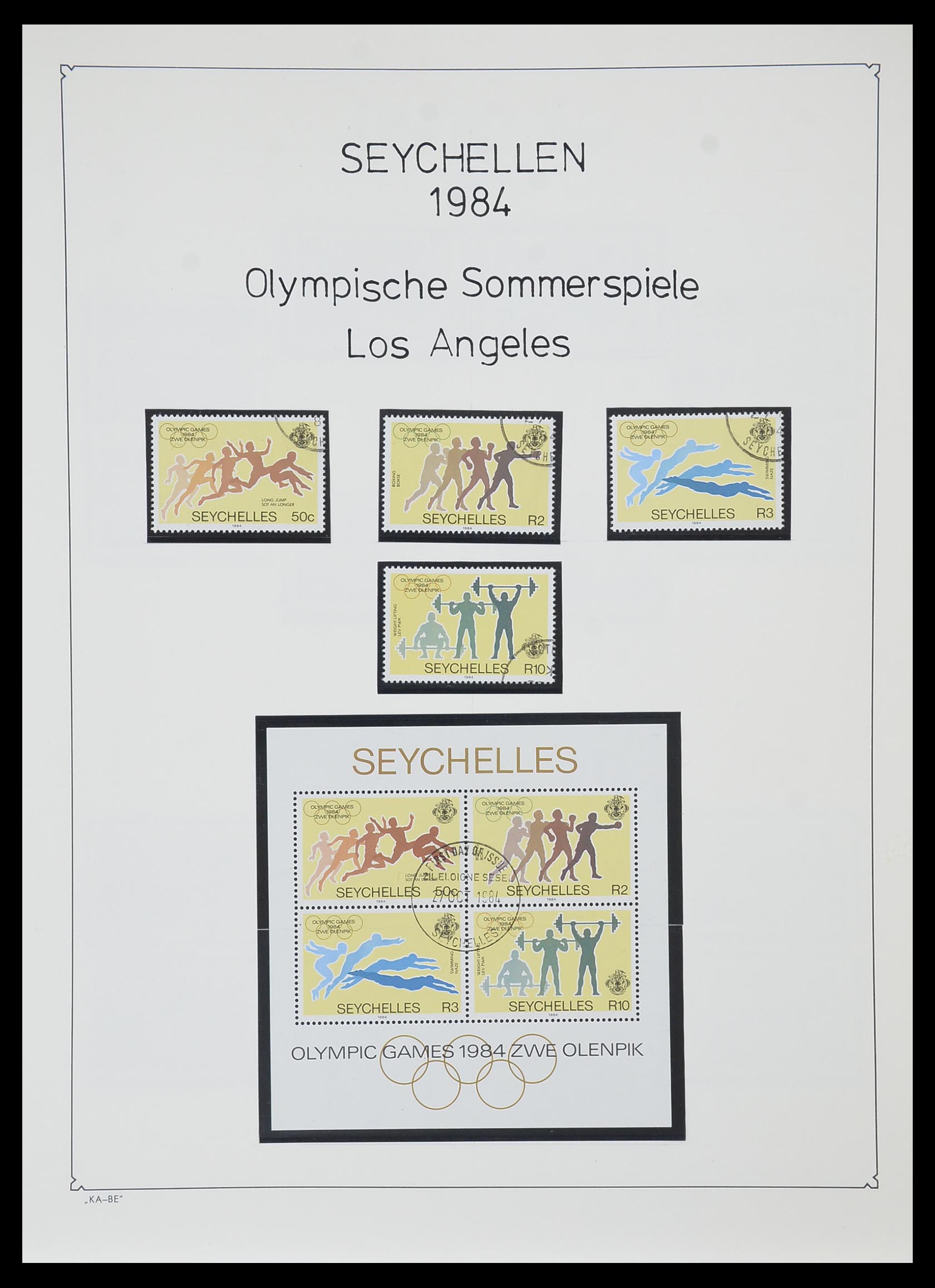 33953 070 - Stamp collection 33953 Seychelles 1976-1988.