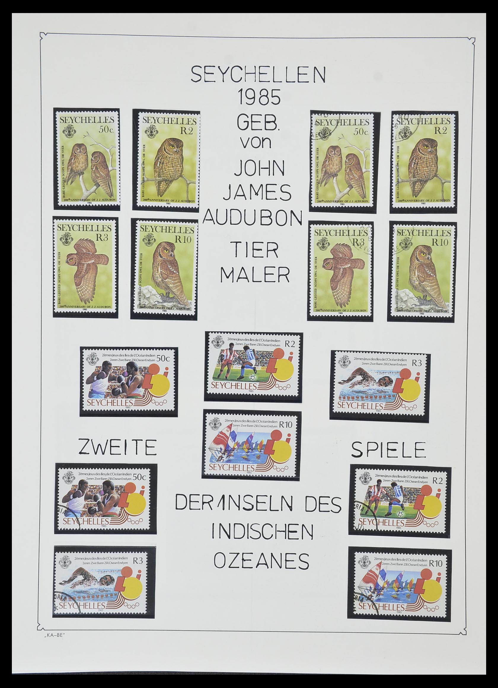 33953 074 - Stamp collection 33953 Seychelles 1976-1988.