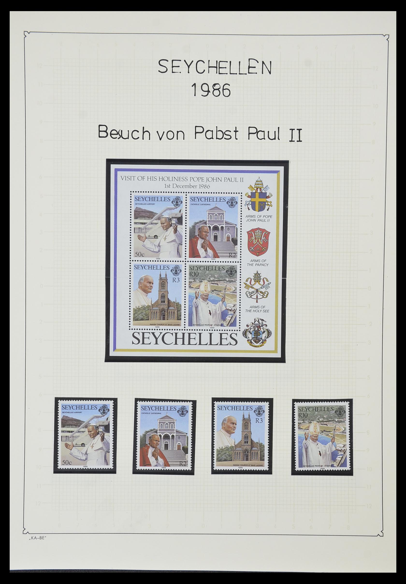33953 082 - Stamp collection 33953 Seychelles 1976-1988.