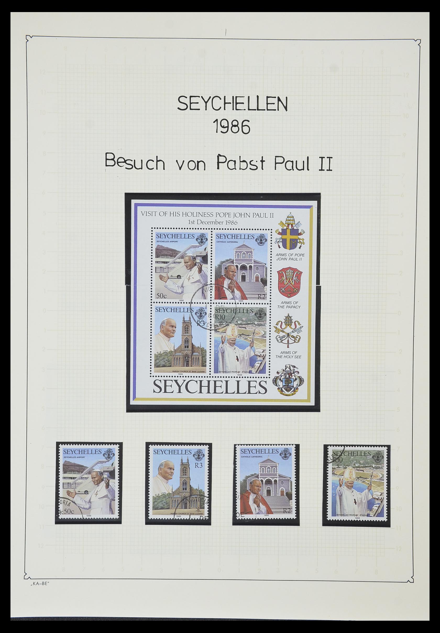 33953 083 - Stamp collection 33953 Seychelles 1976-1988.