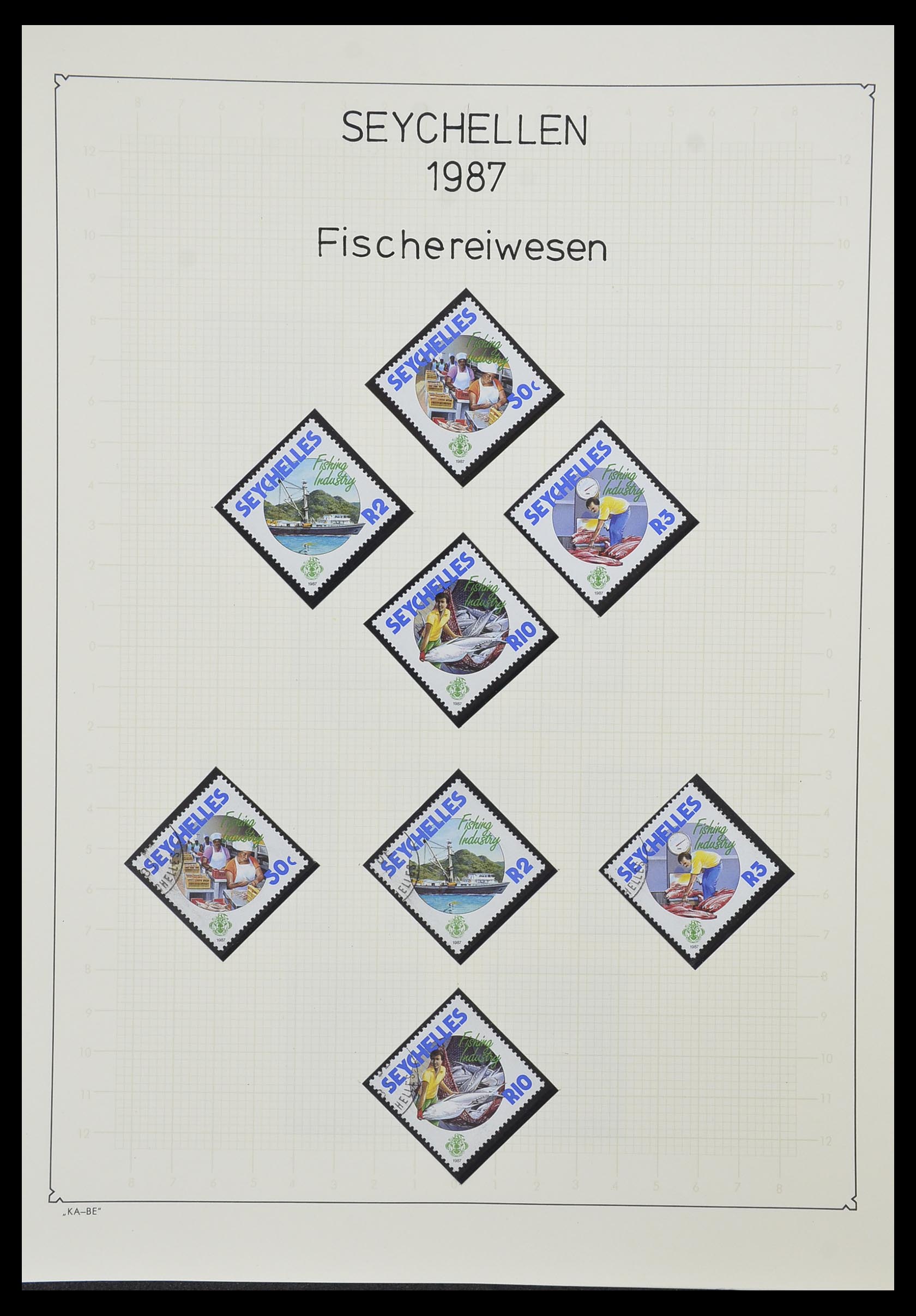 33953 086 - Stamp collection 33953 Seychelles 1976-1988.