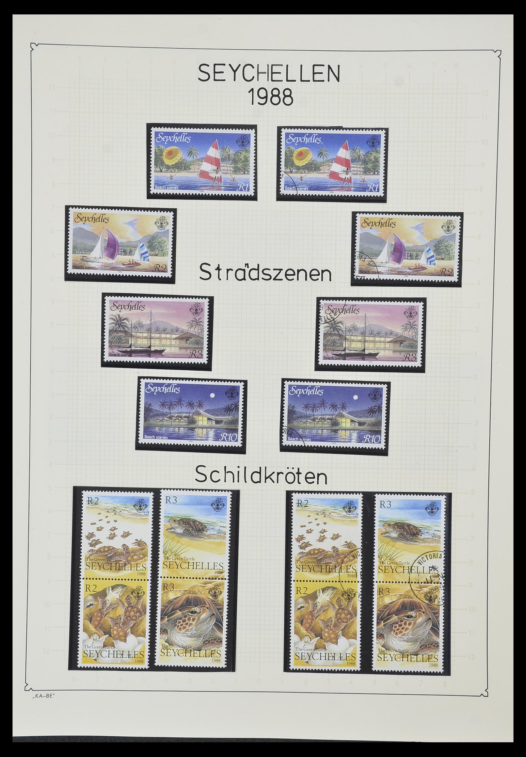 33953 088 - Stamp collection 33953 Seychelles 1976-1988.