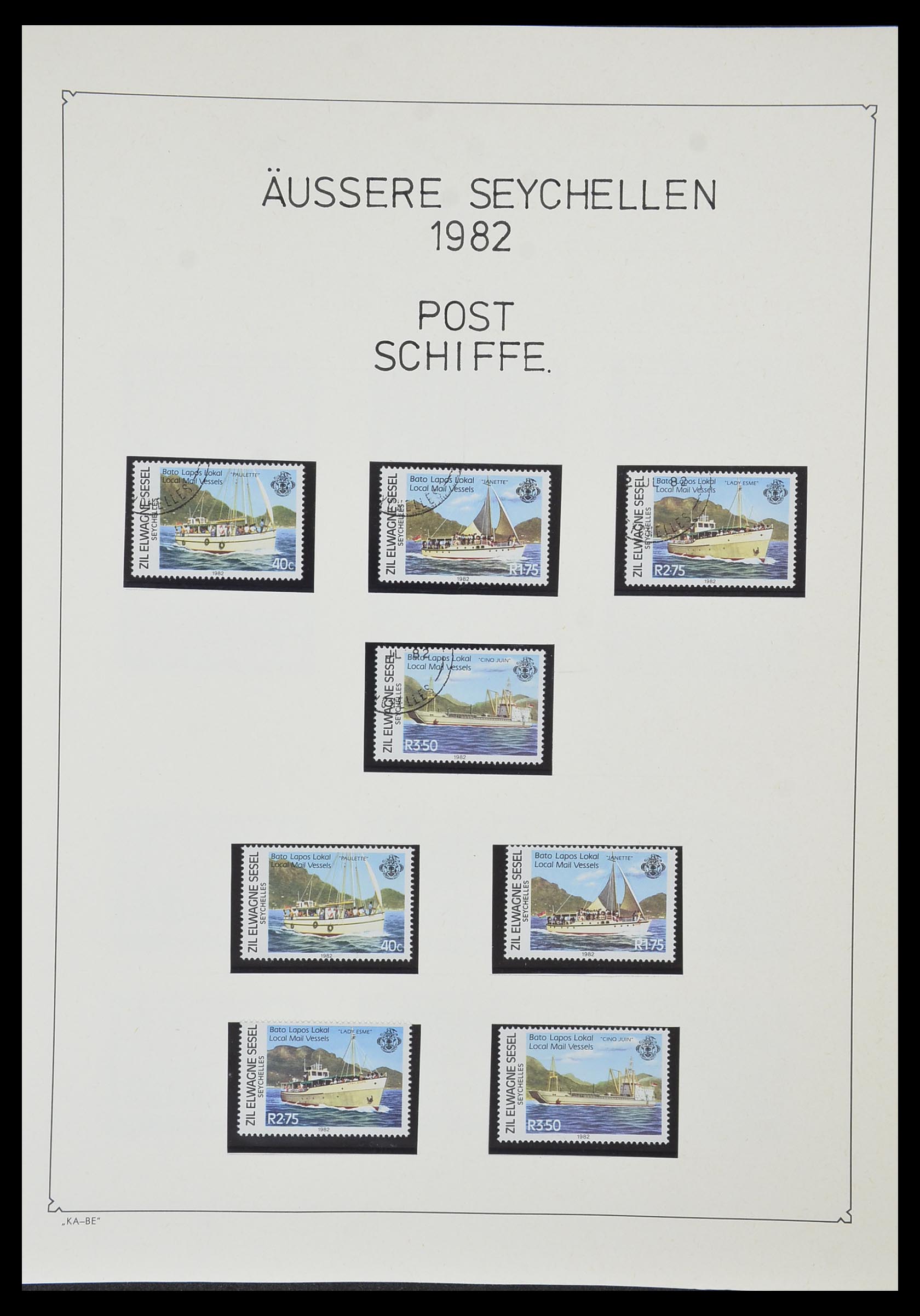 33953 101 - Stamp collection 33953 Seychelles 1976-1988.