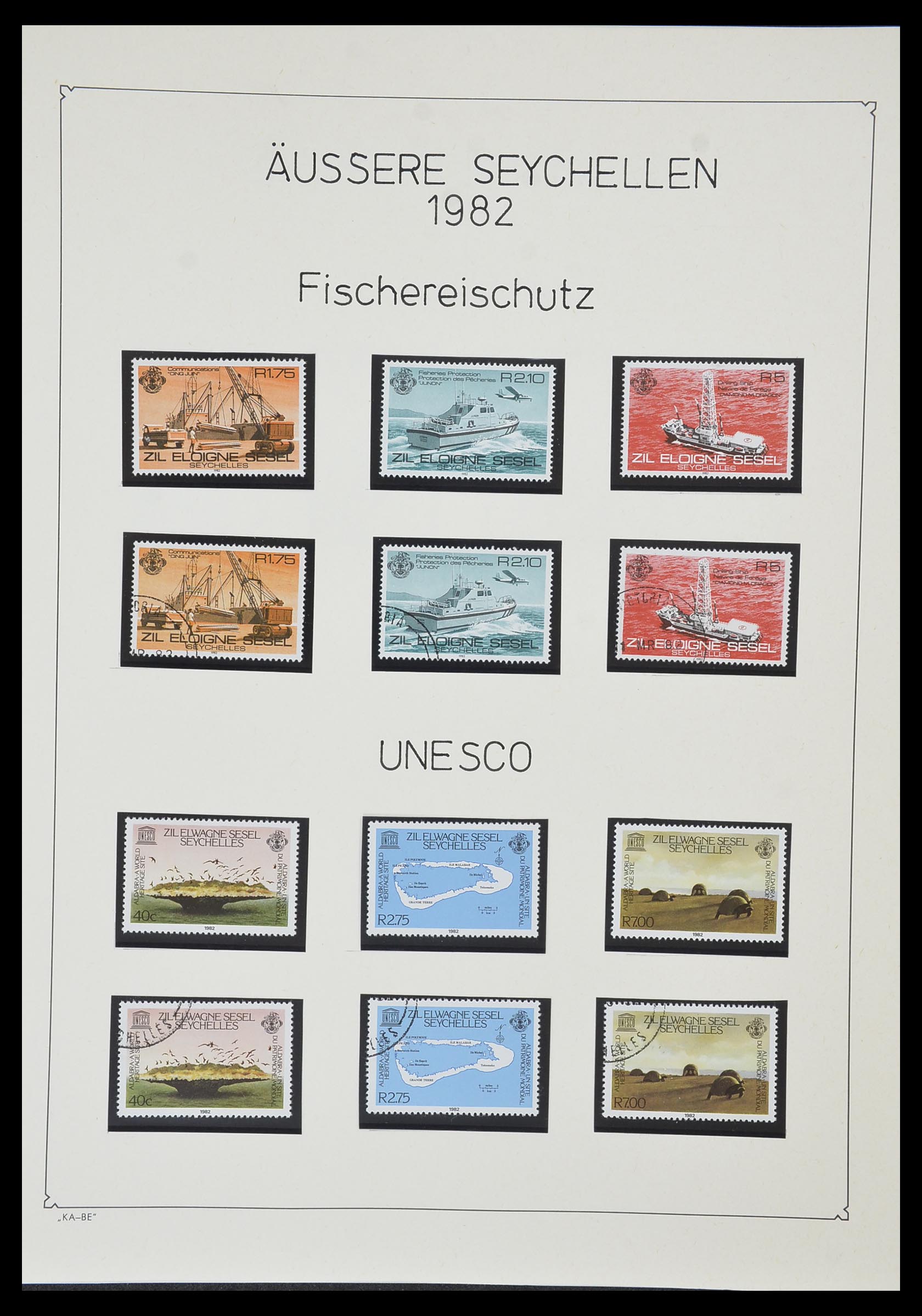 33953 102 - Stamp collection 33953 Seychelles 1976-1988.