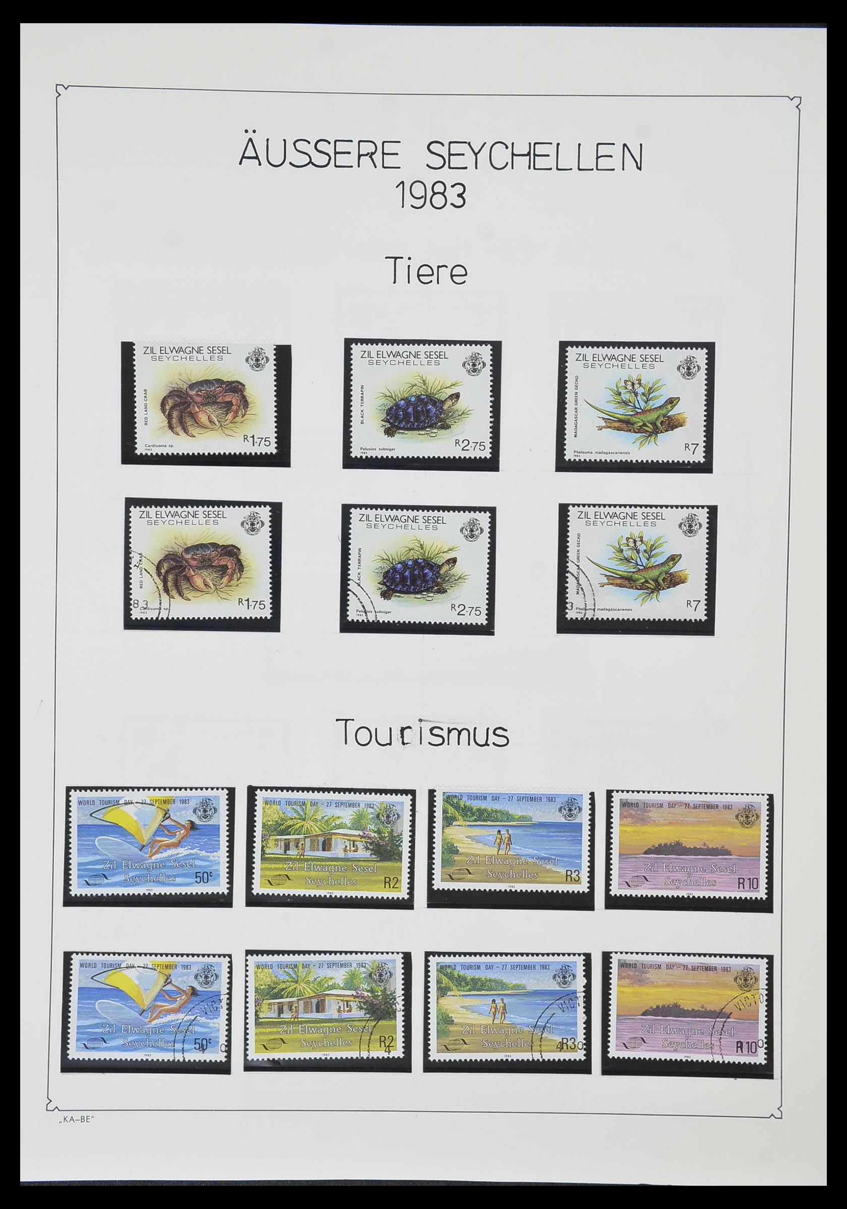 33953 107 - Stamp collection 33953 Seychelles 1976-1988.