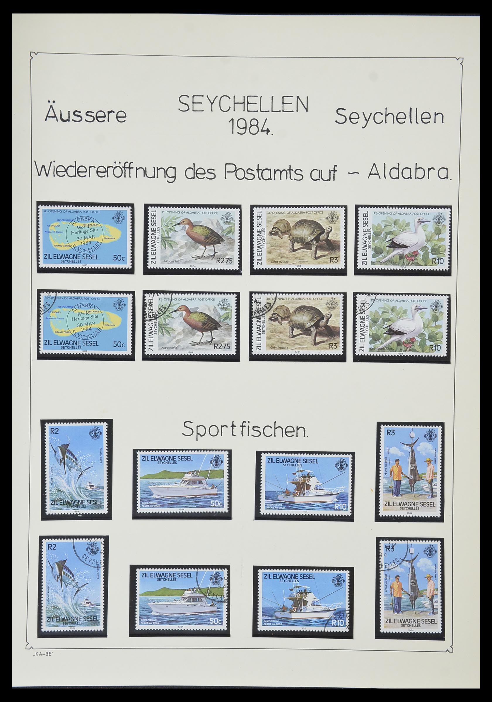 33953 109 - Stamp collection 33953 Seychelles 1976-1988.