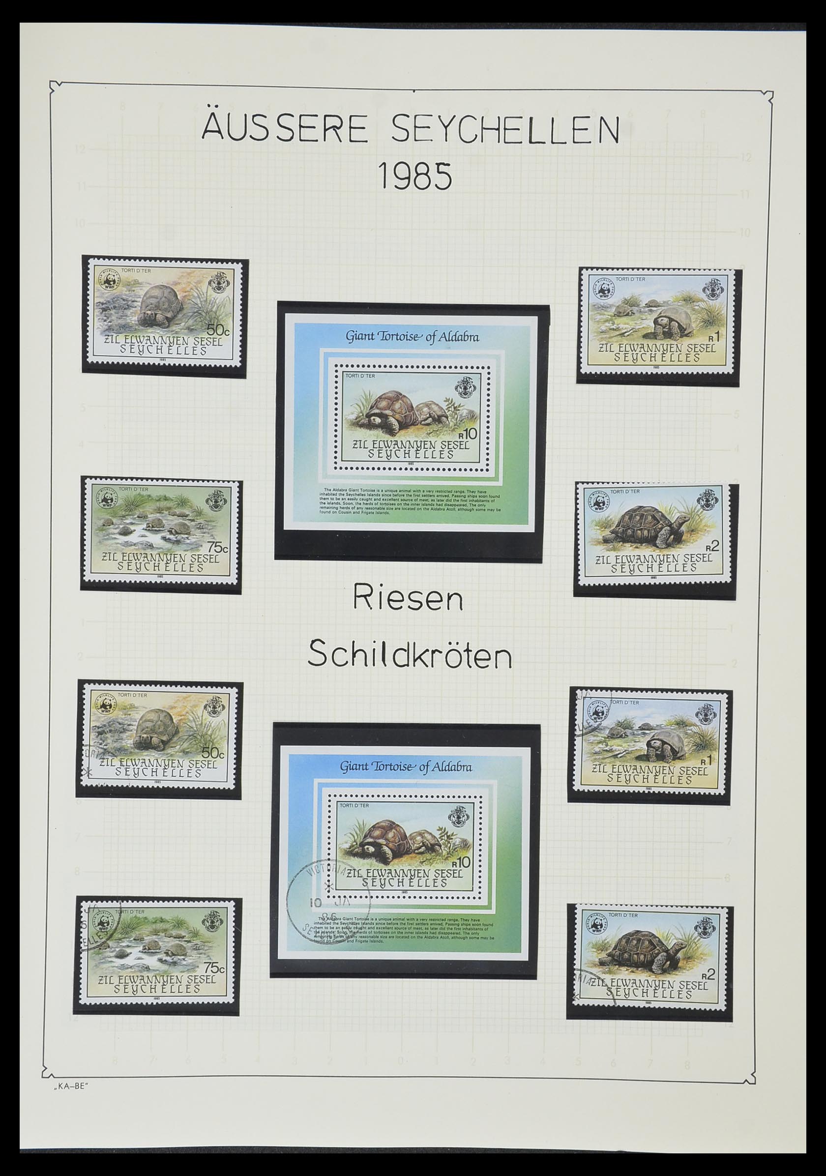 33953 113 - Stamp collection 33953 Seychelles 1976-1988.