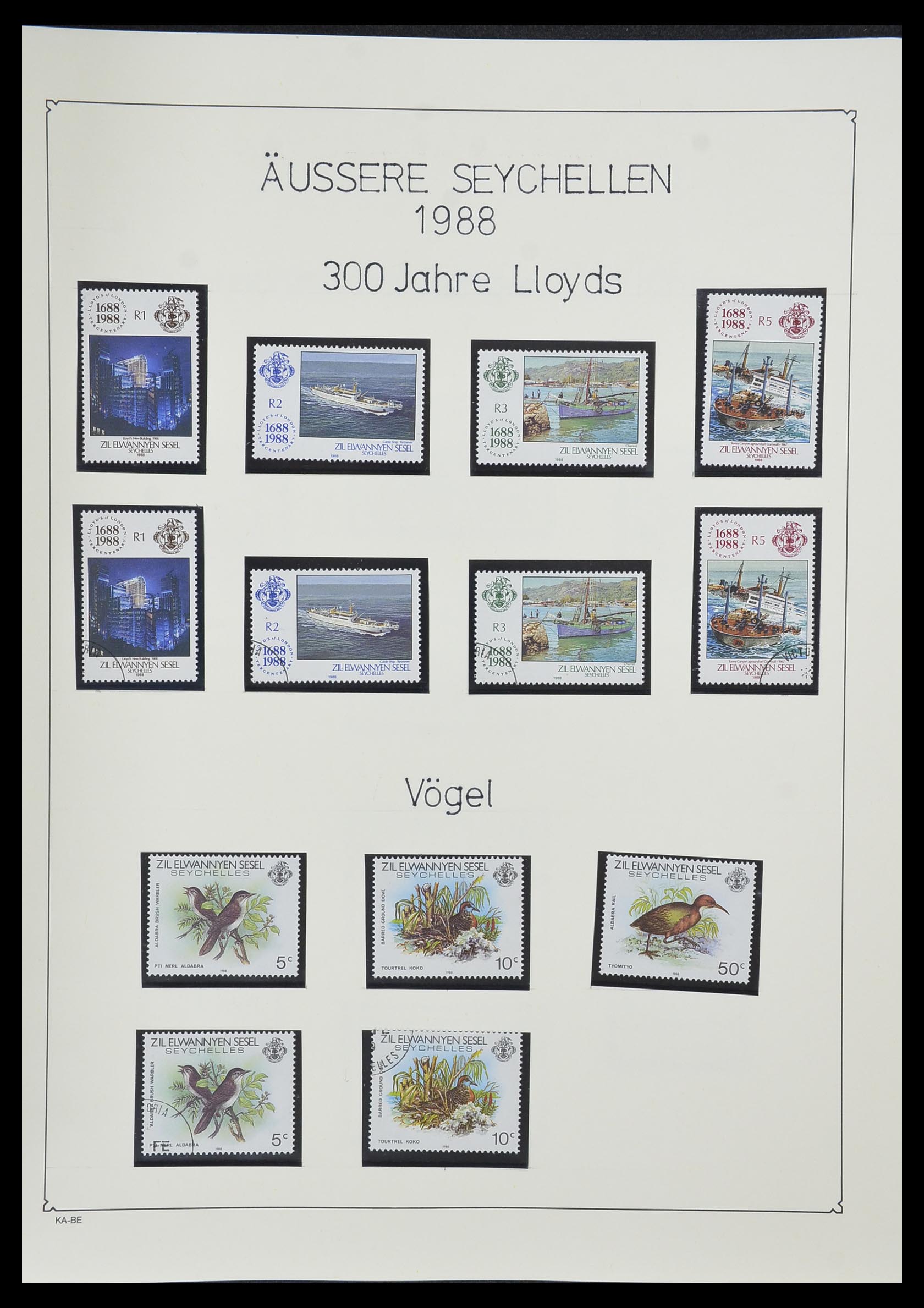 33953 122 - Stamp collection 33953 Seychelles 1976-1988.