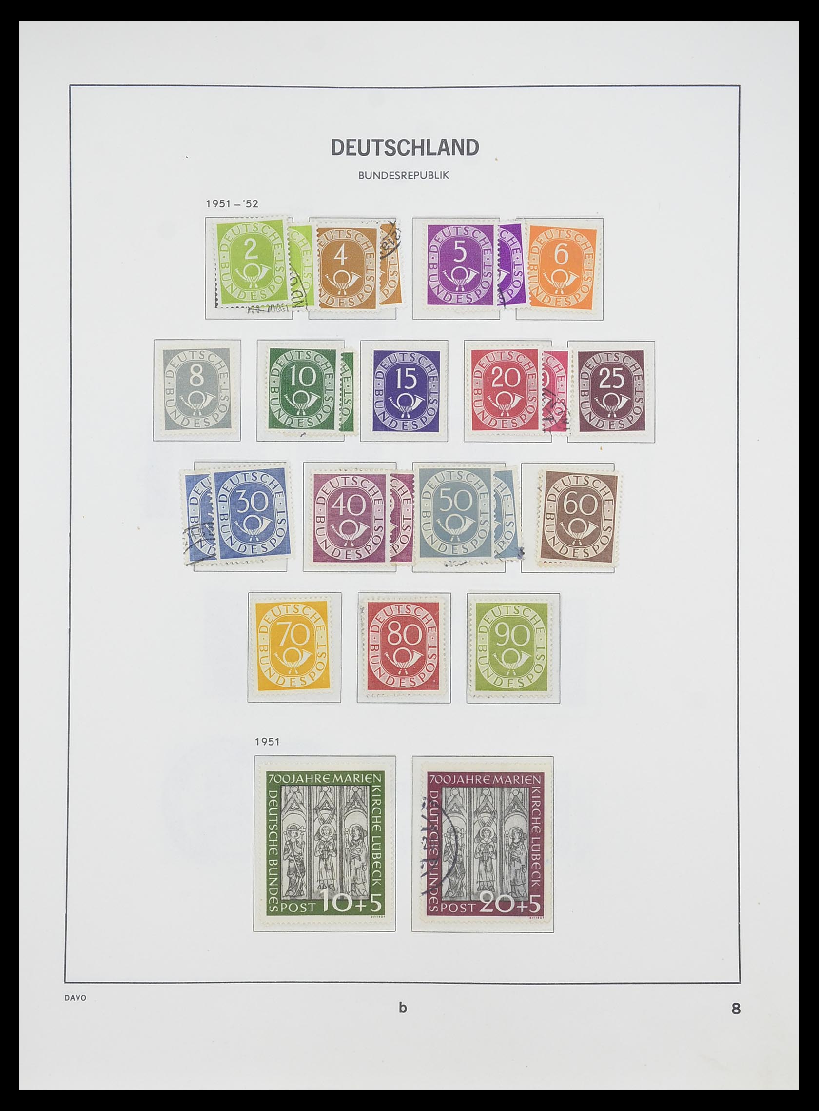 33954 012 - Postzegelverzameling 33954 Bundespost en Berlijn 1945-1972.