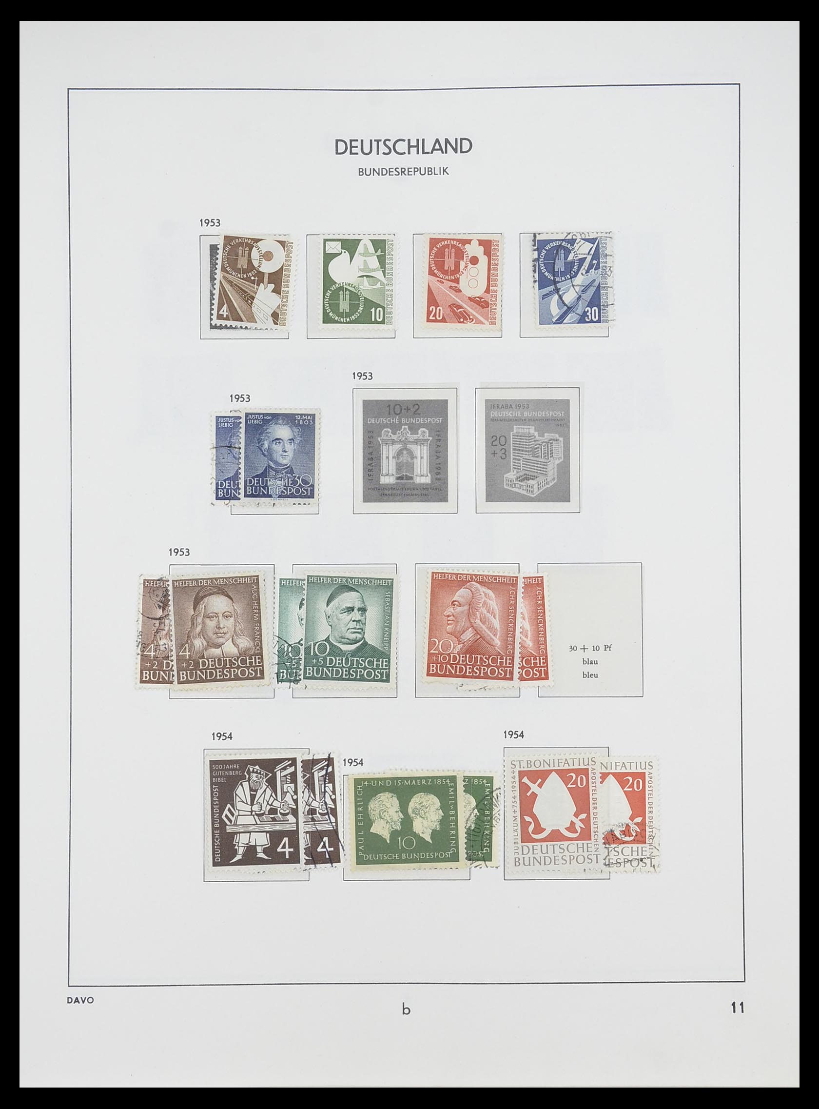 33954 015 - Postzegelverzameling 33954 Bundespost en Berlijn 1945-1972.