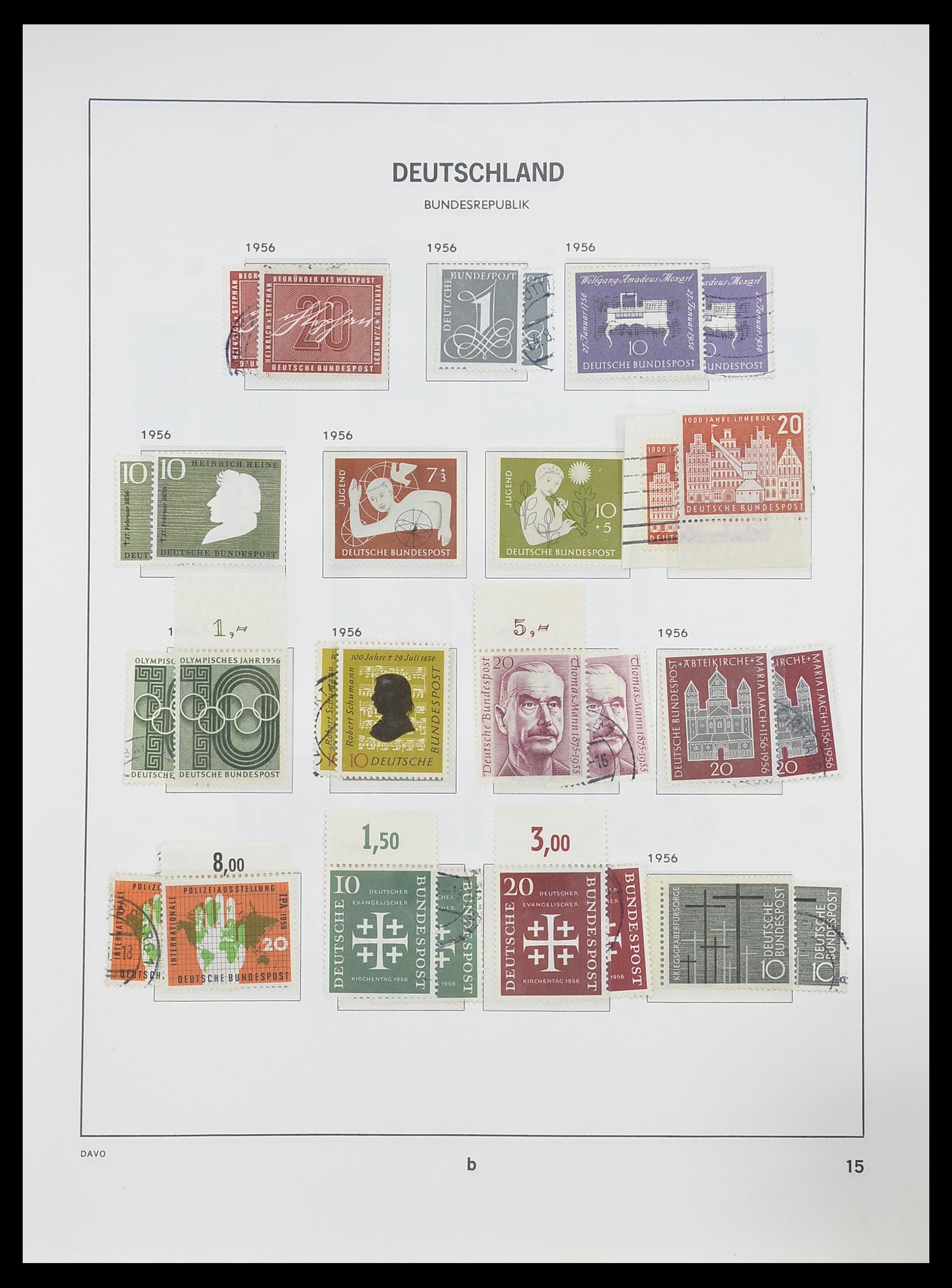33954 019 - Postzegelverzameling 33954 Bundespost en Berlijn 1945-1972.