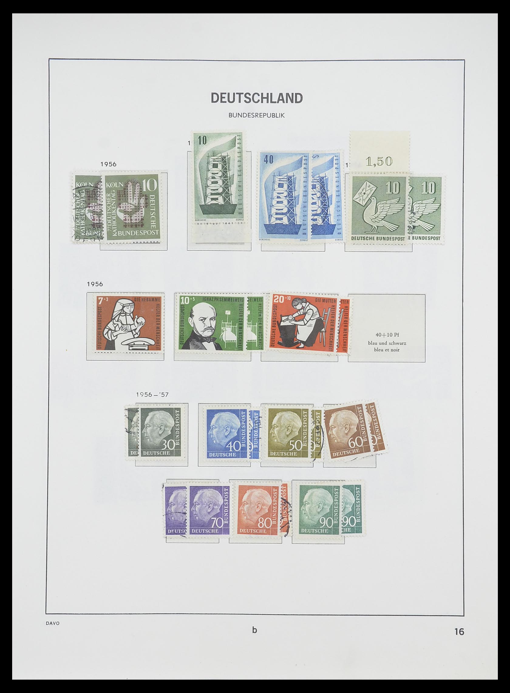 33954 020 - Postzegelverzameling 33954 Bundespost en Berlijn 1945-1972.