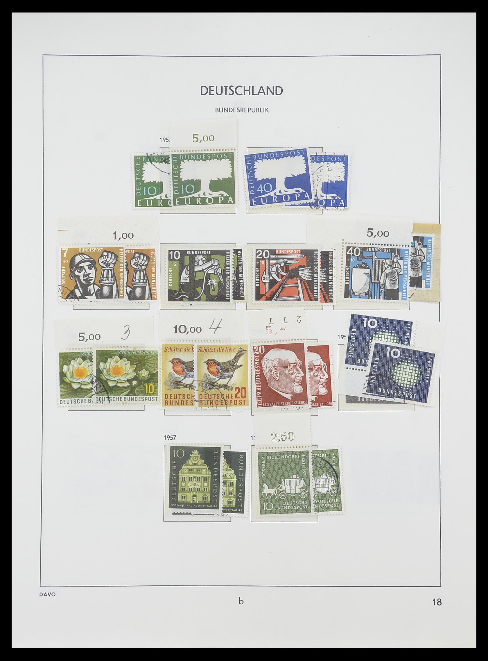 33954 022 - Postzegelverzameling 33954 Bundespost en Berlijn 1945-1972.