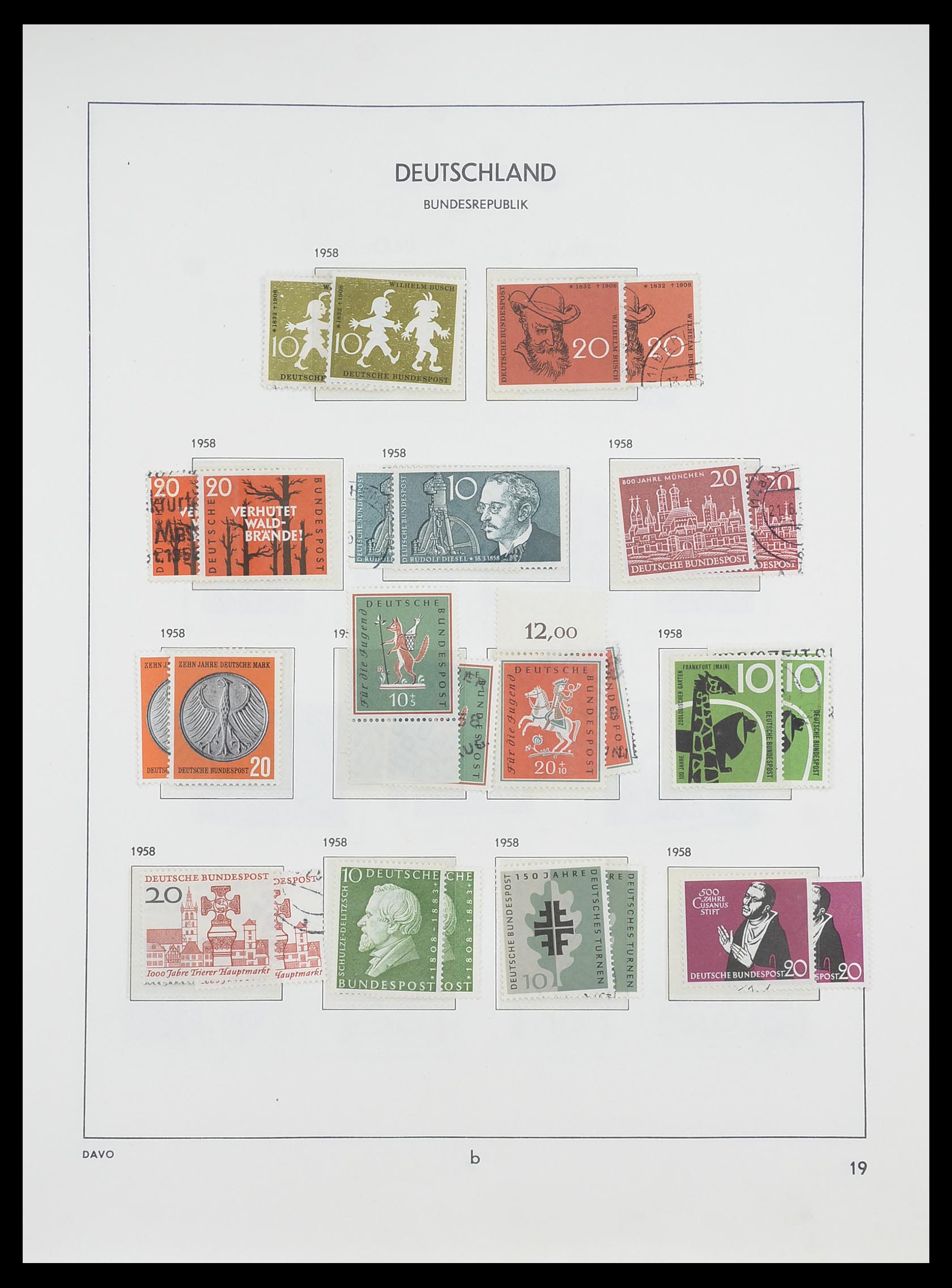 33954 023 - Postzegelverzameling 33954 Bundespost en Berlijn 1945-1972.