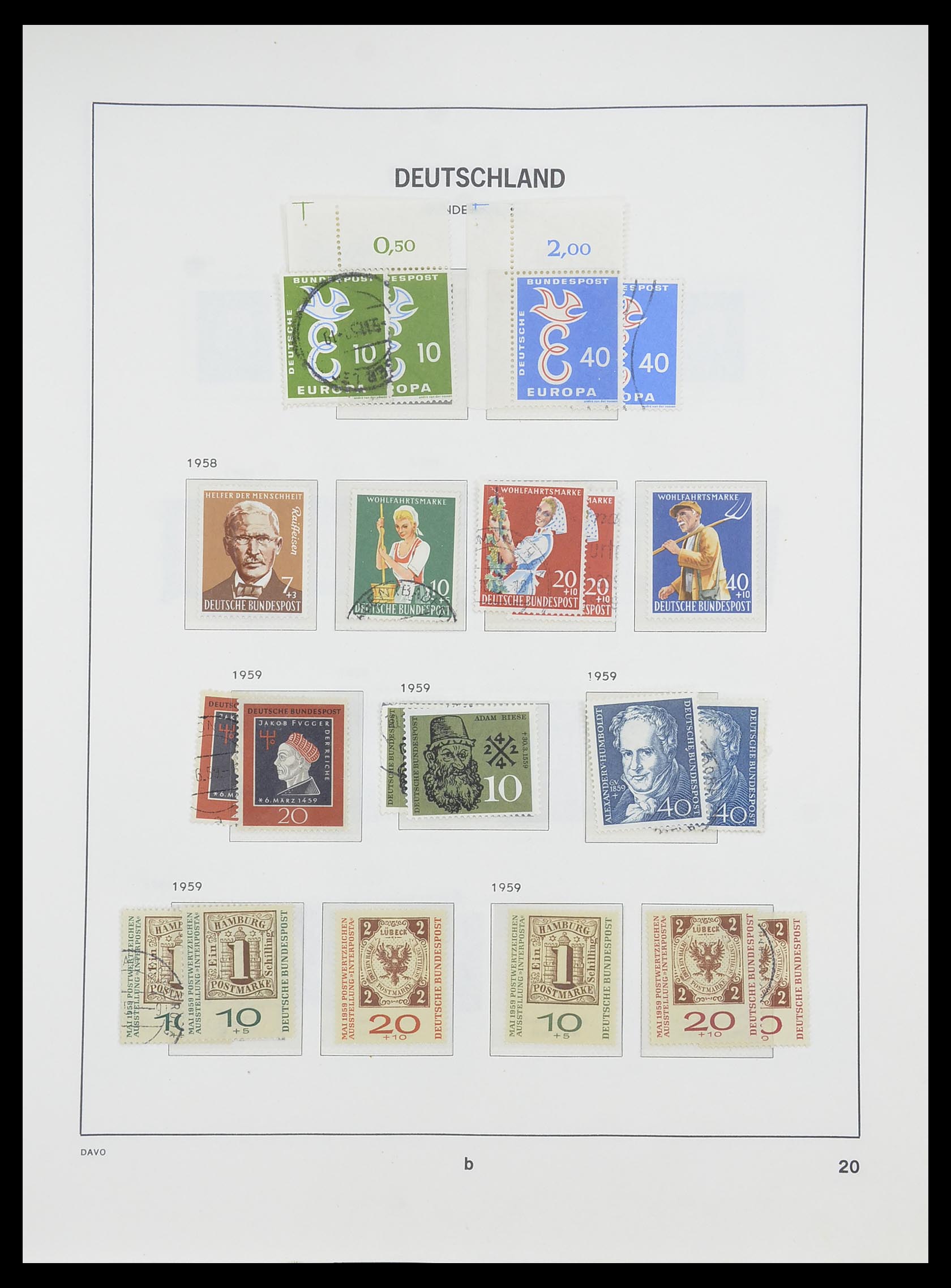33954 024 - Postzegelverzameling 33954 Bundespost en Berlijn 1945-1972.