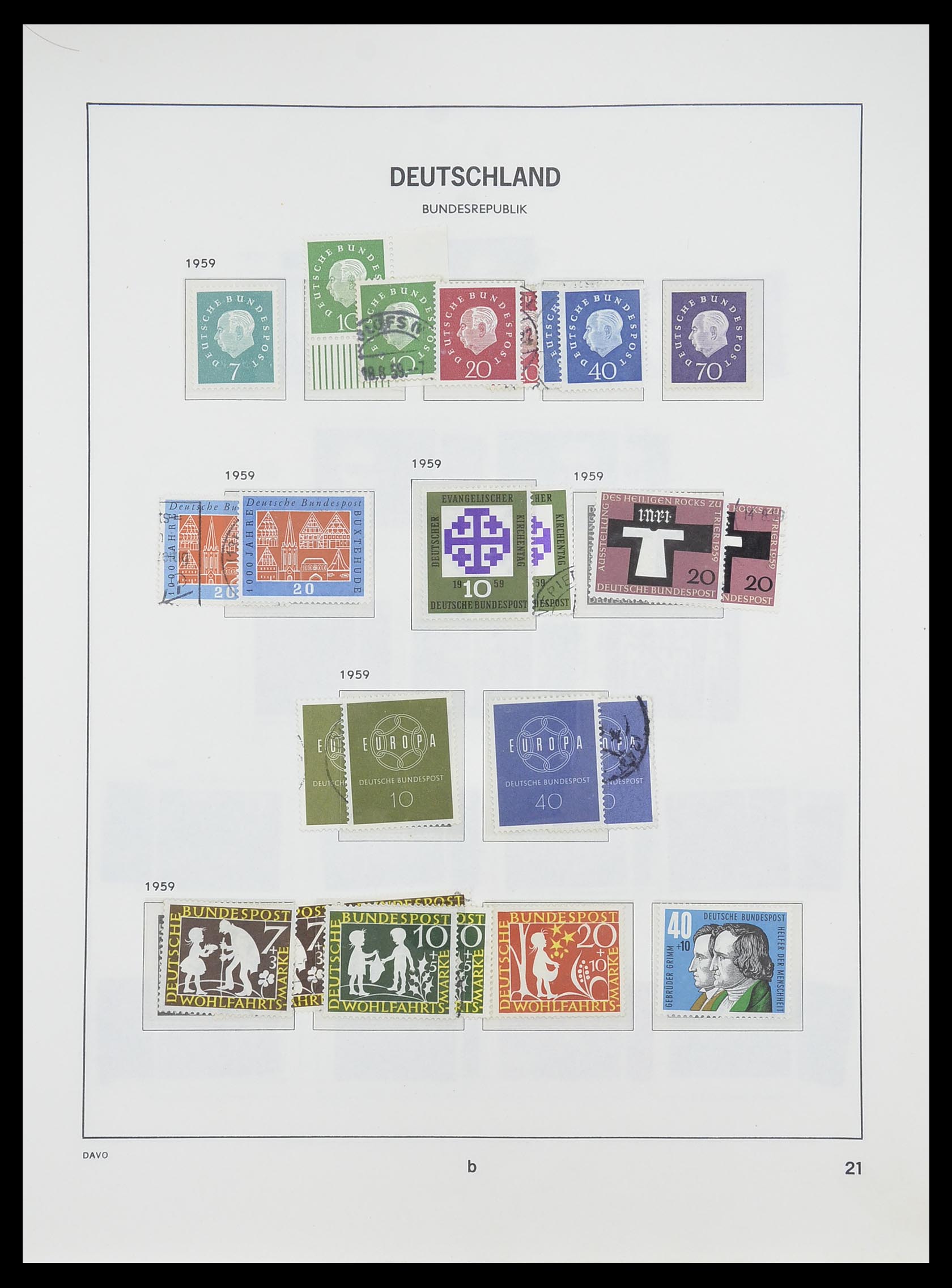 33954 025 - Stamp collection 33954 Bundespost and Berlin 1945-1972.