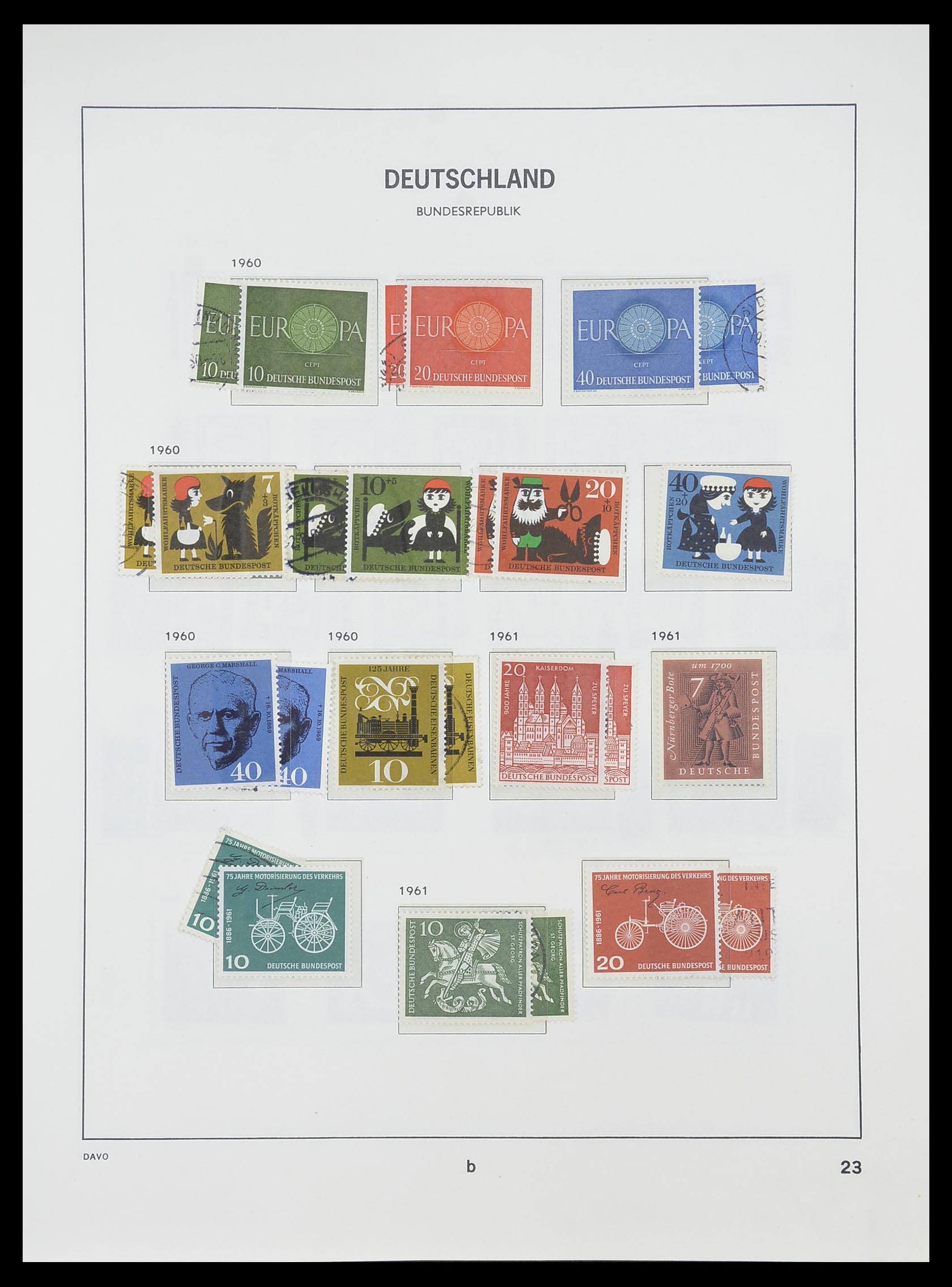 33954 027 - Postzegelverzameling 33954 Bundespost en Berlijn 1945-1972.