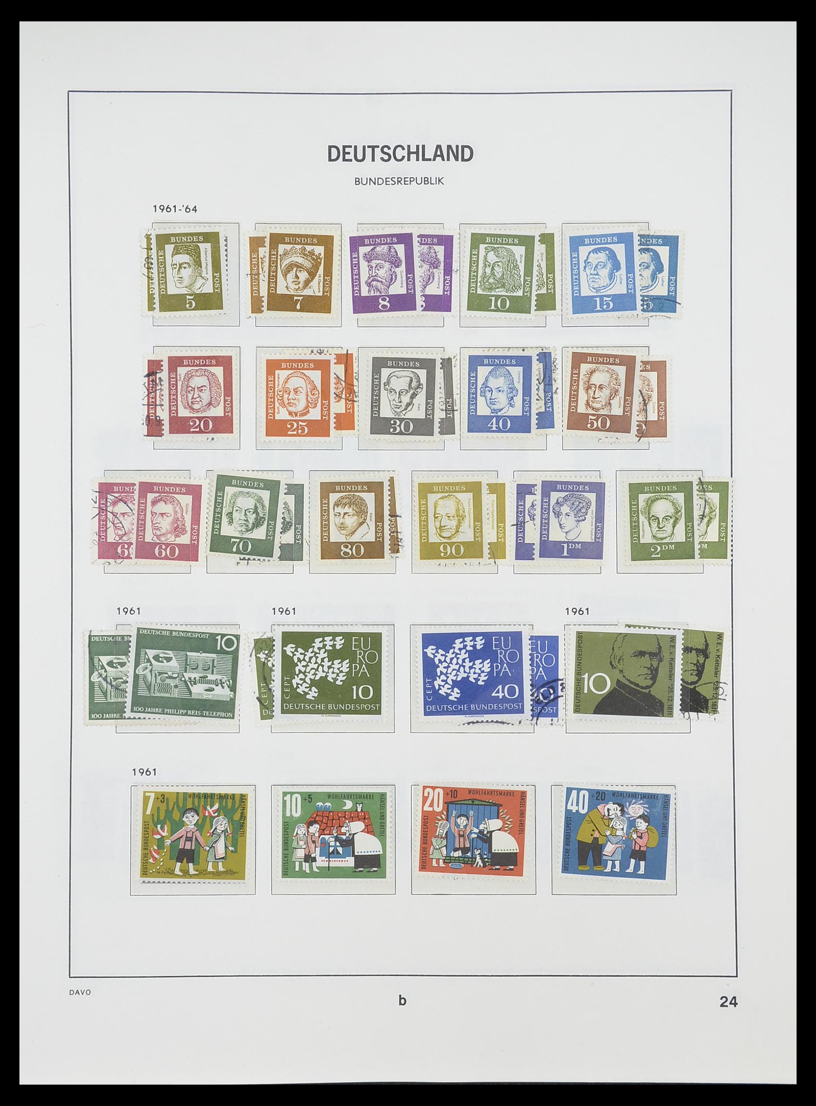 33954 028 - Stamp collection 33954 Bundespost and Berlin 1945-1972.