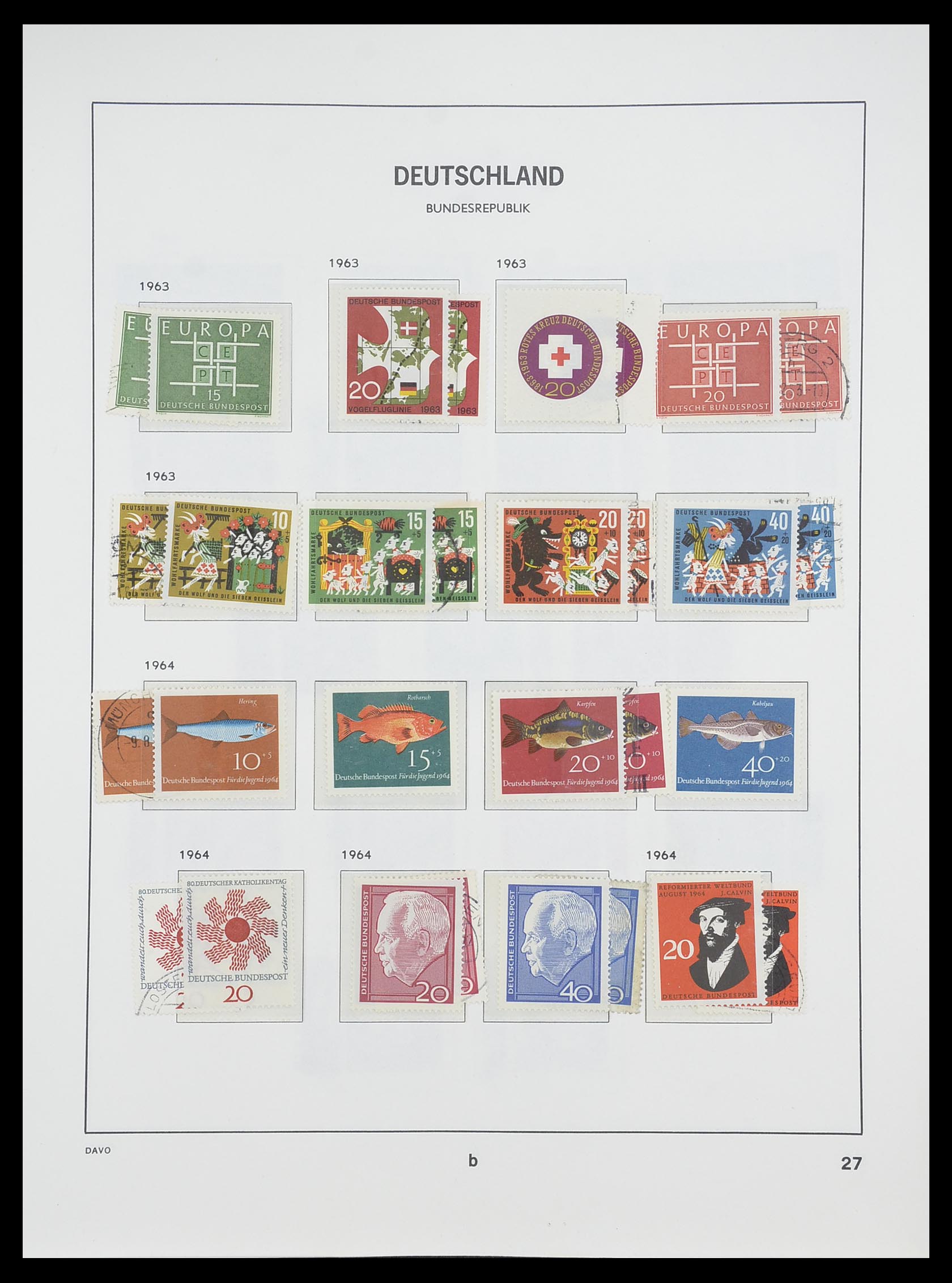 33954 031 - Stamp collection 33954 Bundespost and Berlin 1945-1972.