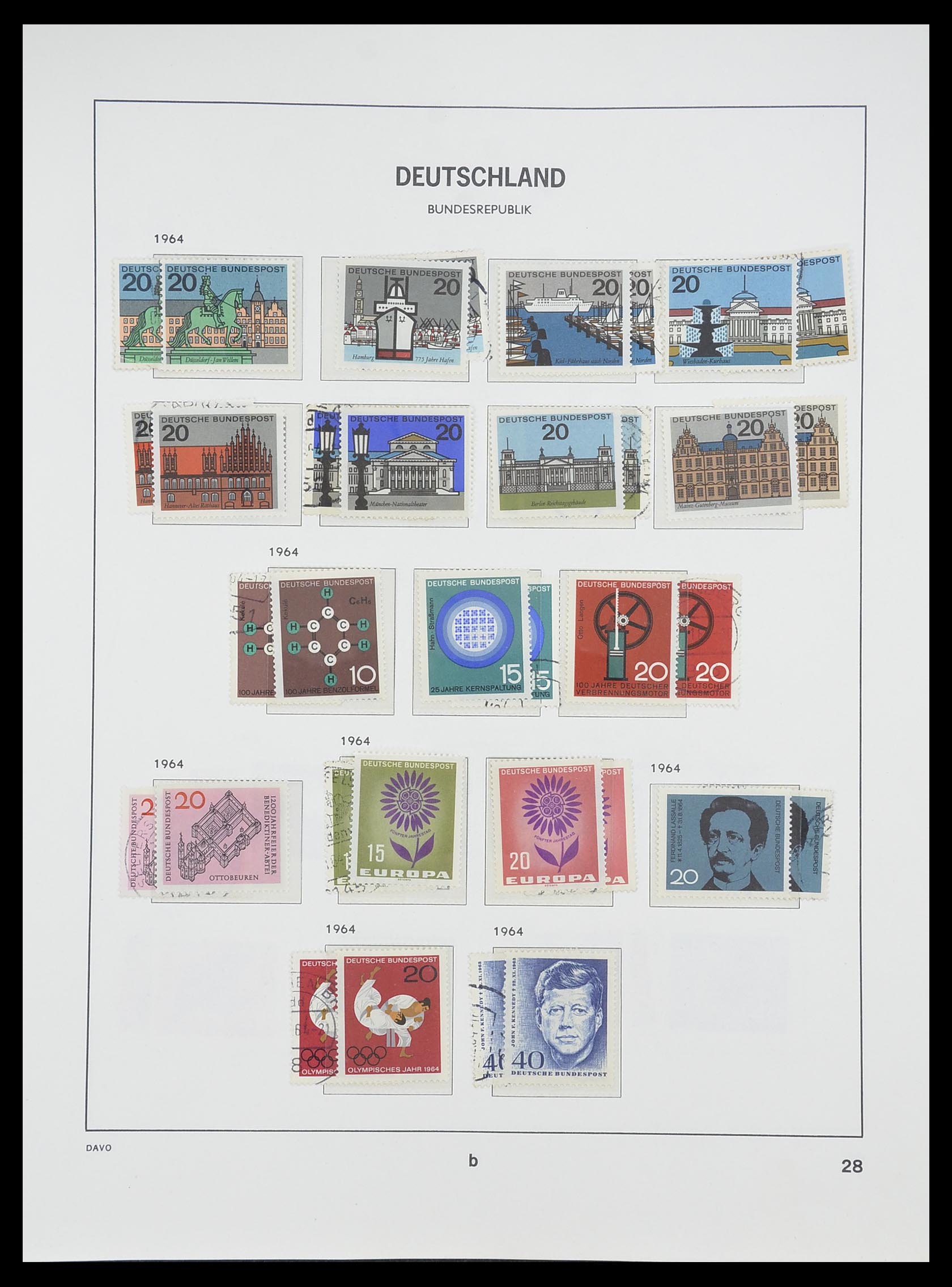33954 032 - Postzegelverzameling 33954 Bundespost en Berlijn 1945-1972.