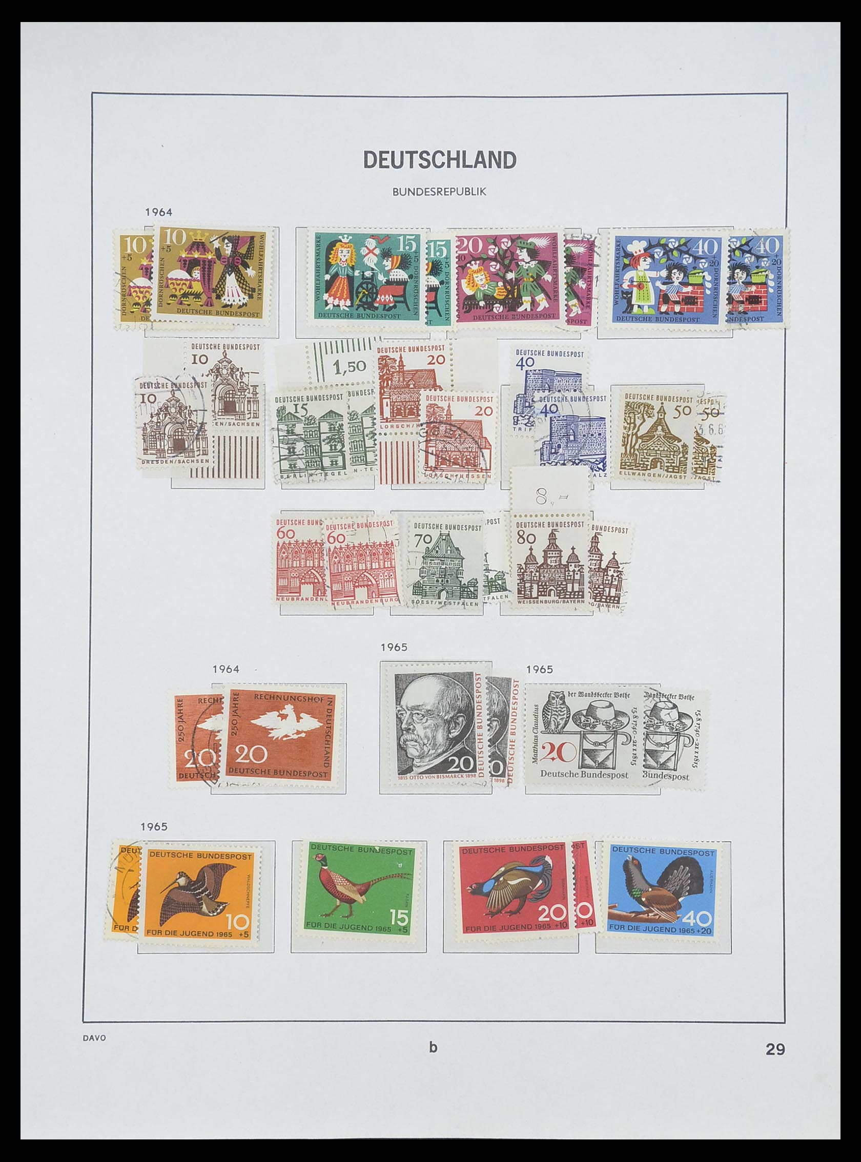 33954 033 - Postzegelverzameling 33954 Bundespost en Berlijn 1945-1972.