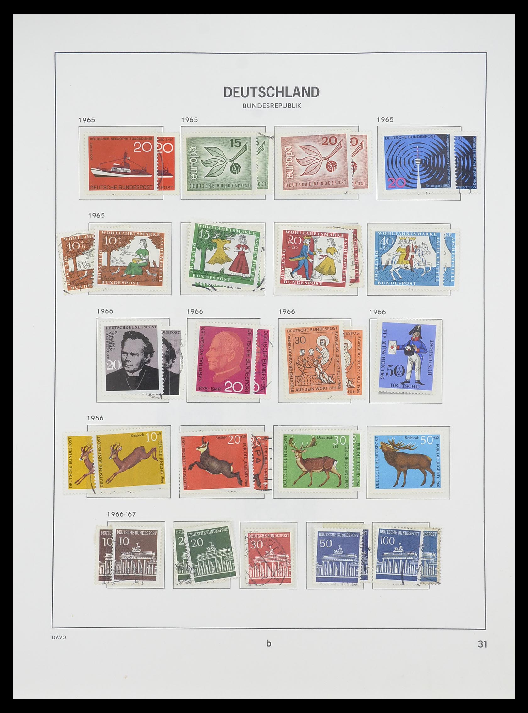 33954 035 - Postzegelverzameling 33954 Bundespost en Berlijn 1945-1972.