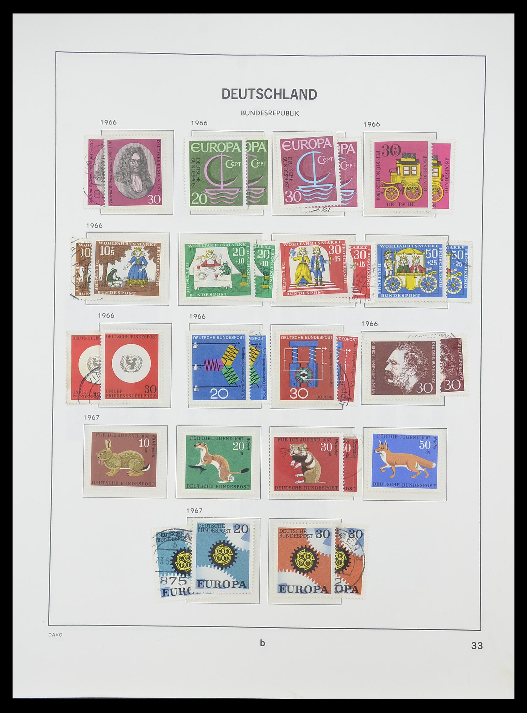 33954 037 - Stamp collection 33954 Bundespost and Berlin 1945-1972.