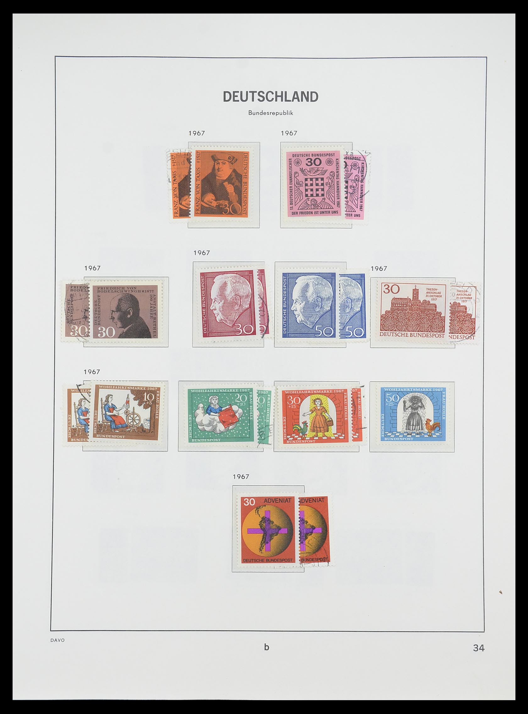 33954 038 - Postzegelverzameling 33954 Bundespost en Berlijn 1945-1972.