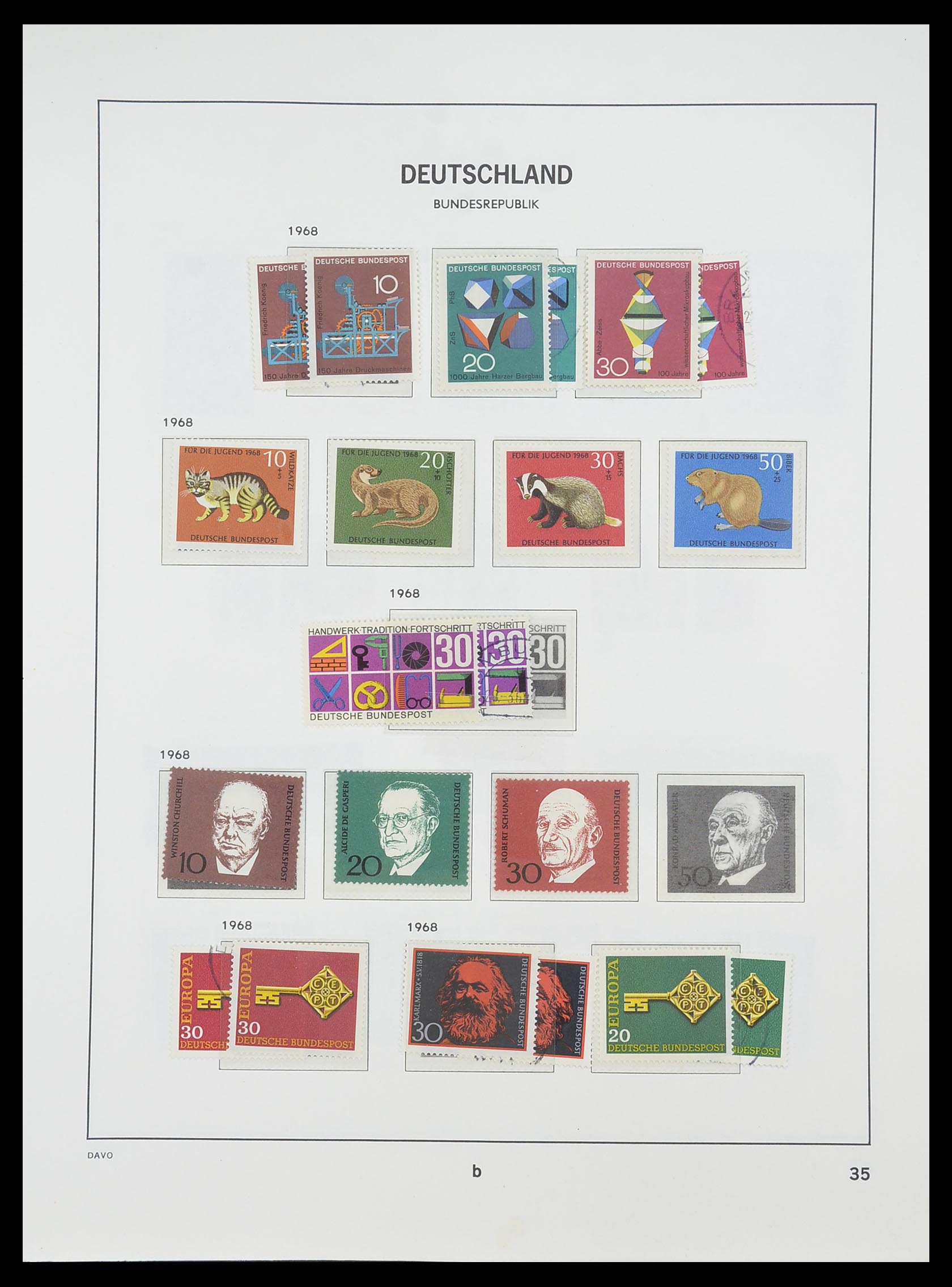 33954 039 - Postzegelverzameling 33954 Bundespost en Berlijn 1945-1972.