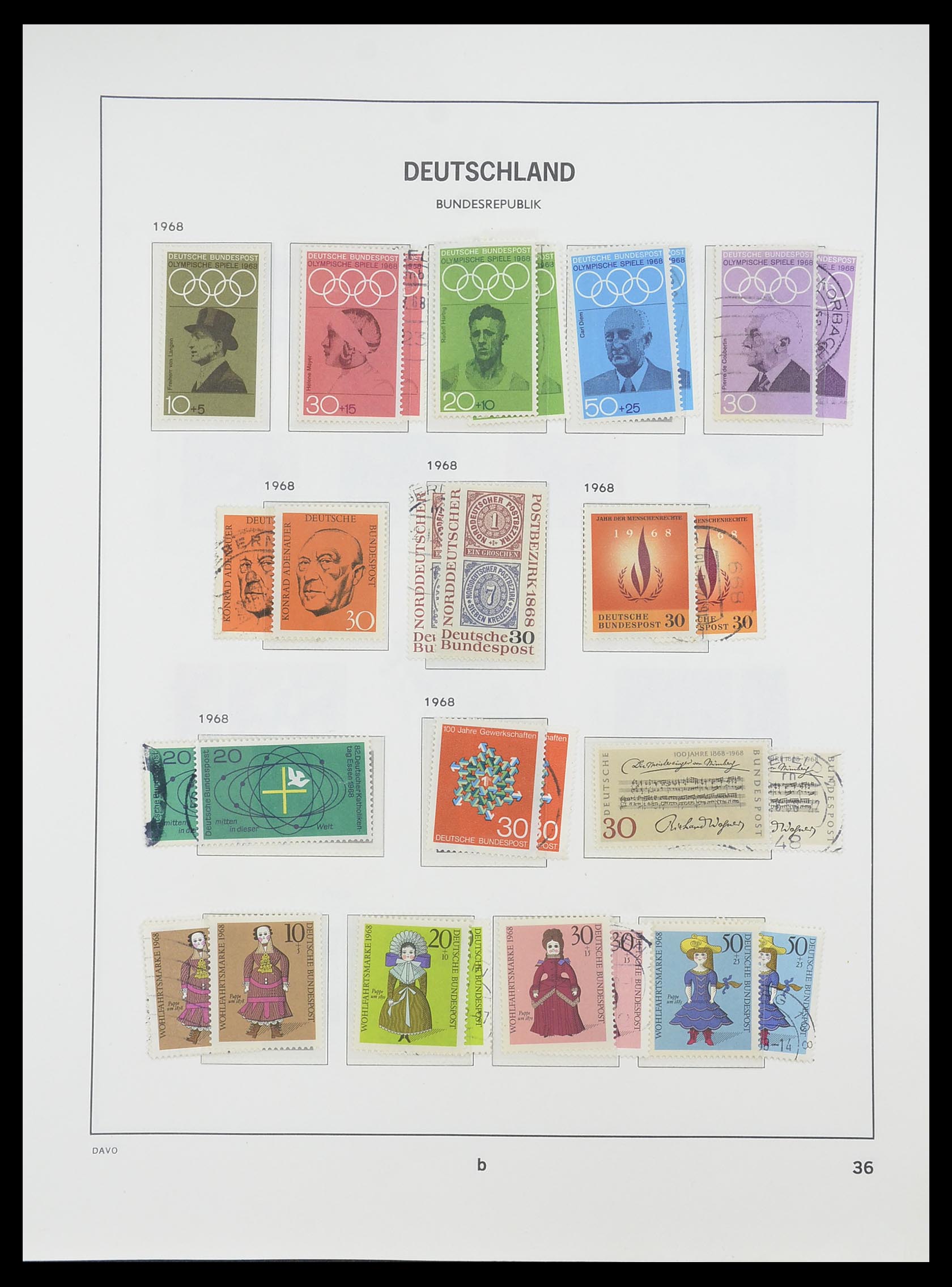 33954 040 - Postzegelverzameling 33954 Bundespost en Berlijn 1945-1972.