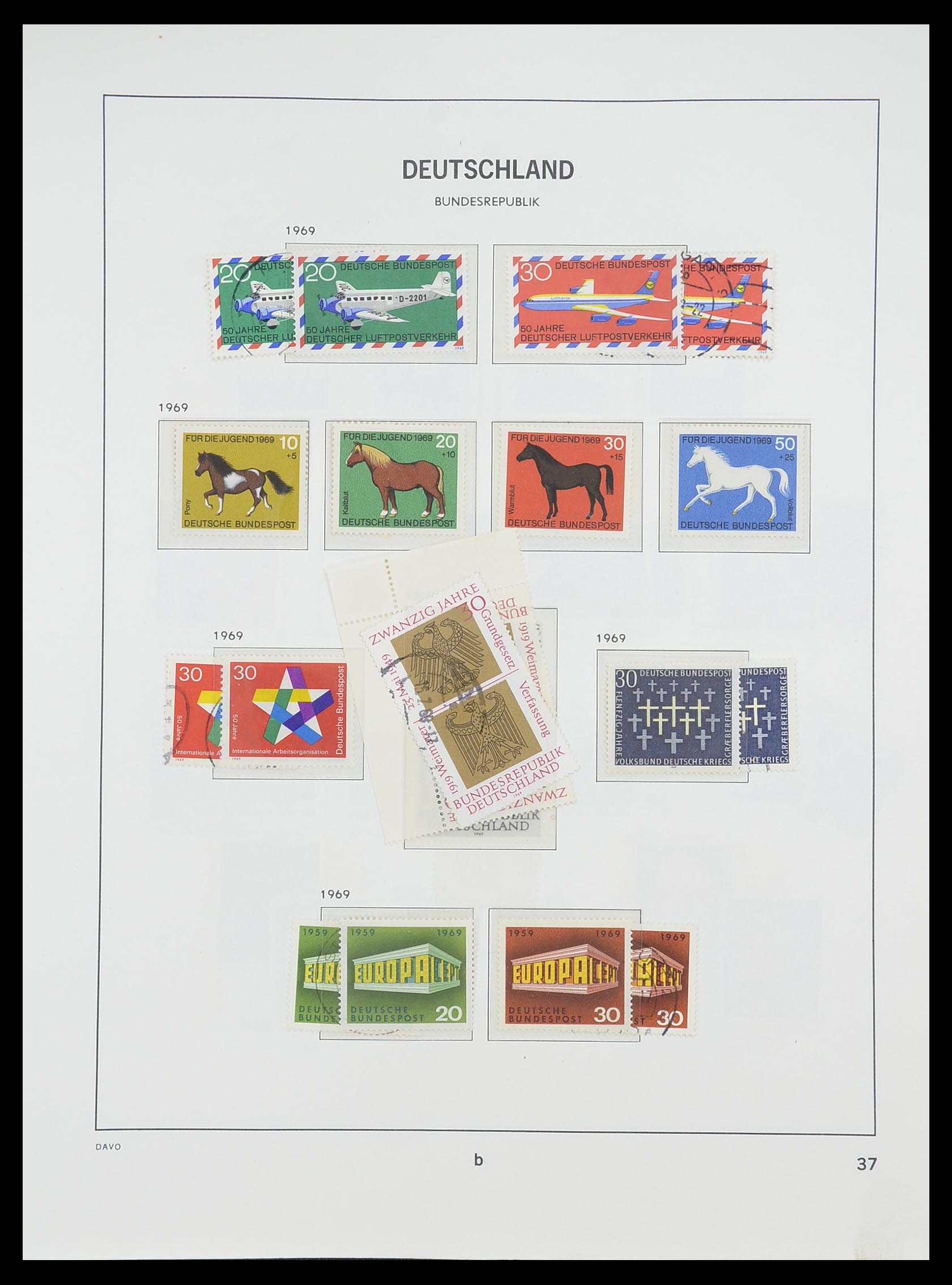 33954 041 - Postzegelverzameling 33954 Bundespost en Berlijn 1945-1972.