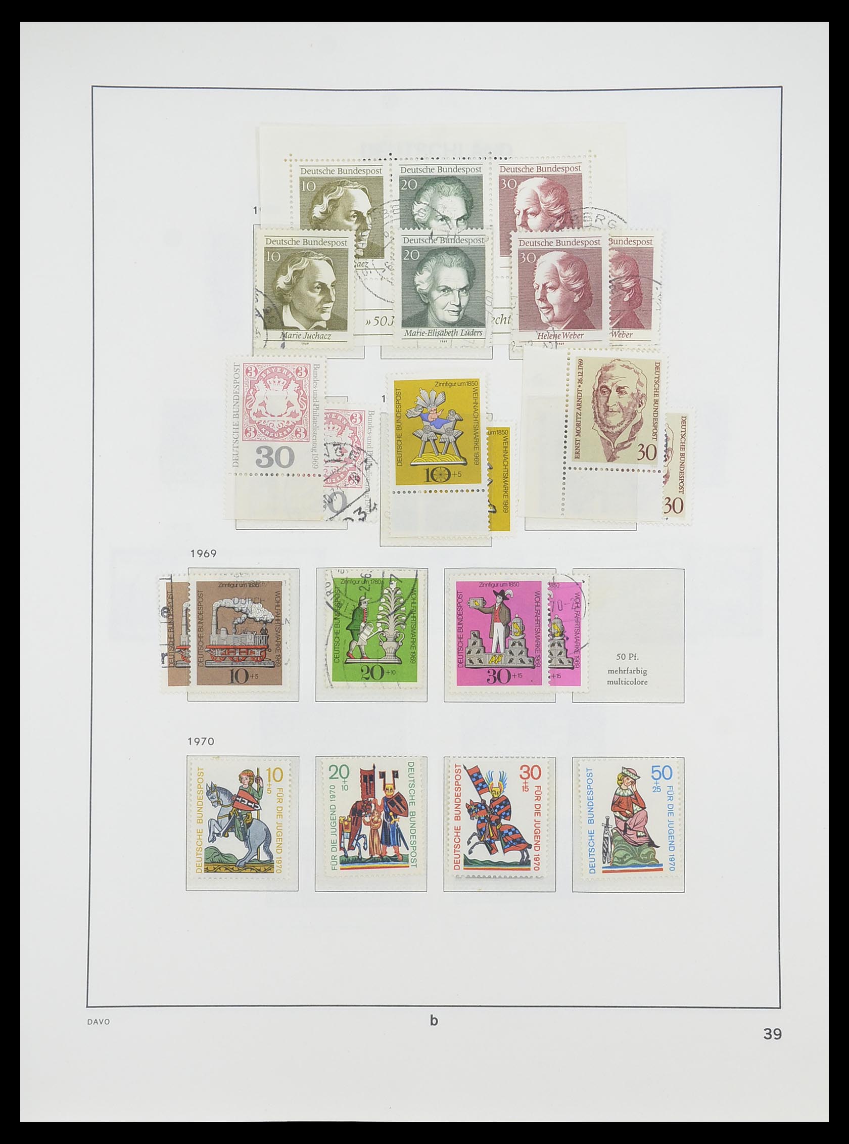 33954 043 - Postzegelverzameling 33954 Bundespost en Berlijn 1945-1972.
