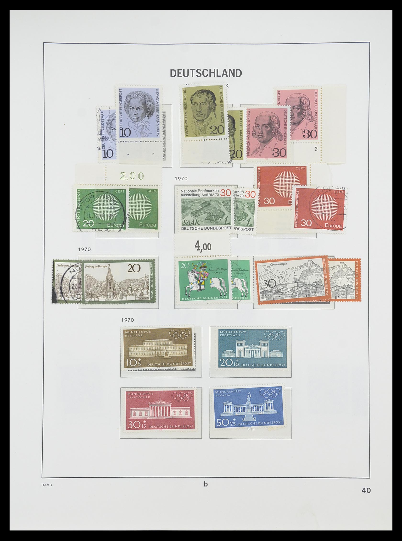 33954 044 - Stamp collection 33954 Bundespost and Berlin 1945-1972.