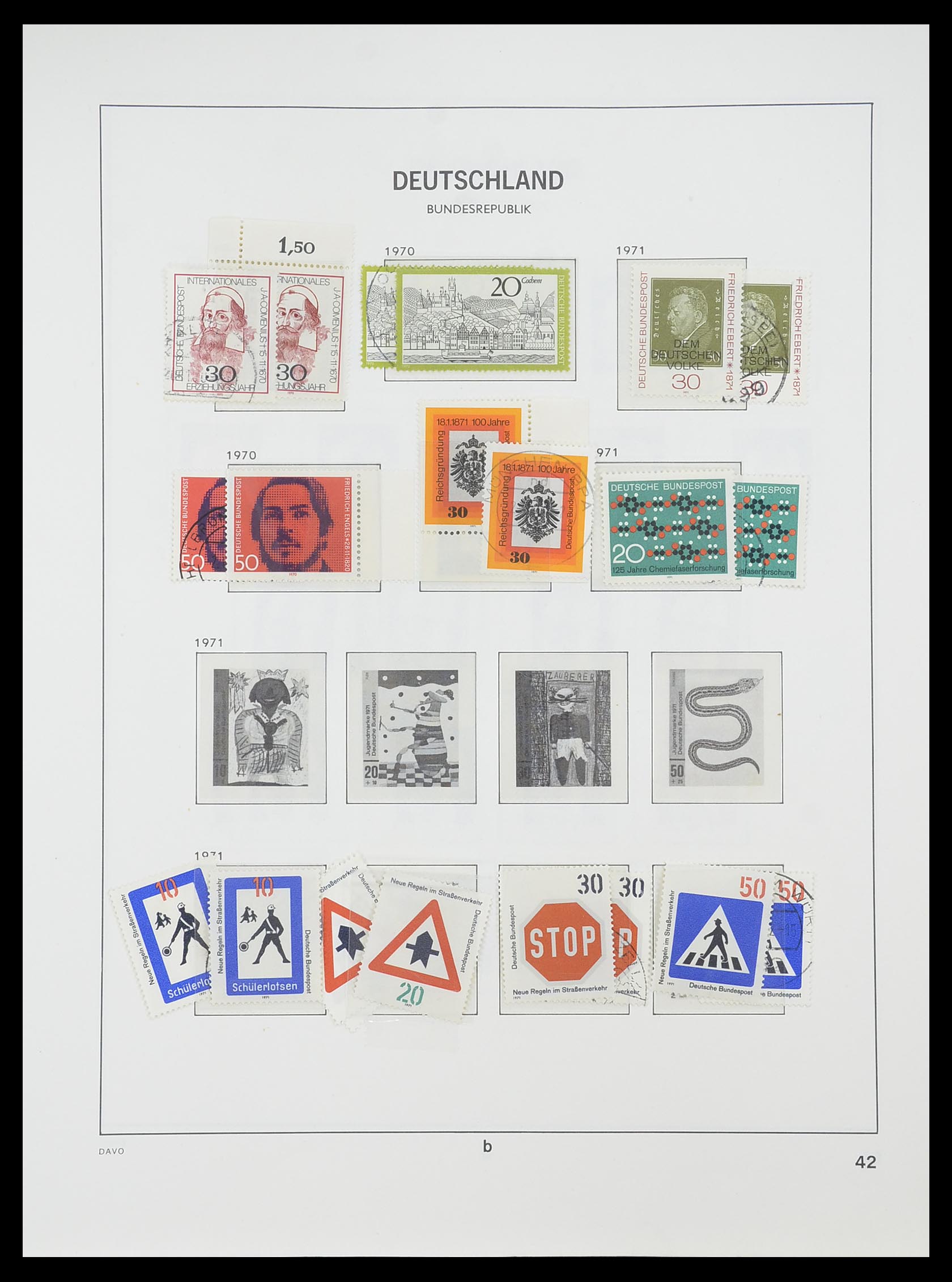 33954 046 - Postzegelverzameling 33954 Bundespost en Berlijn 1945-1972.