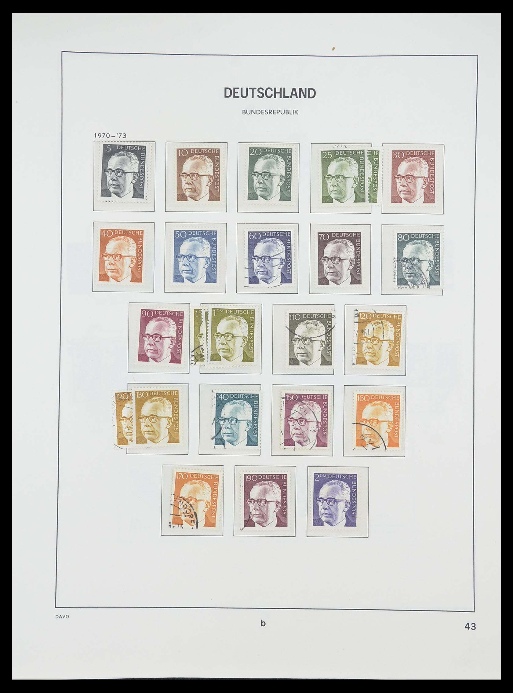 33954 047 - Stamp collection 33954 Bundespost and Berlin 1945-1972.