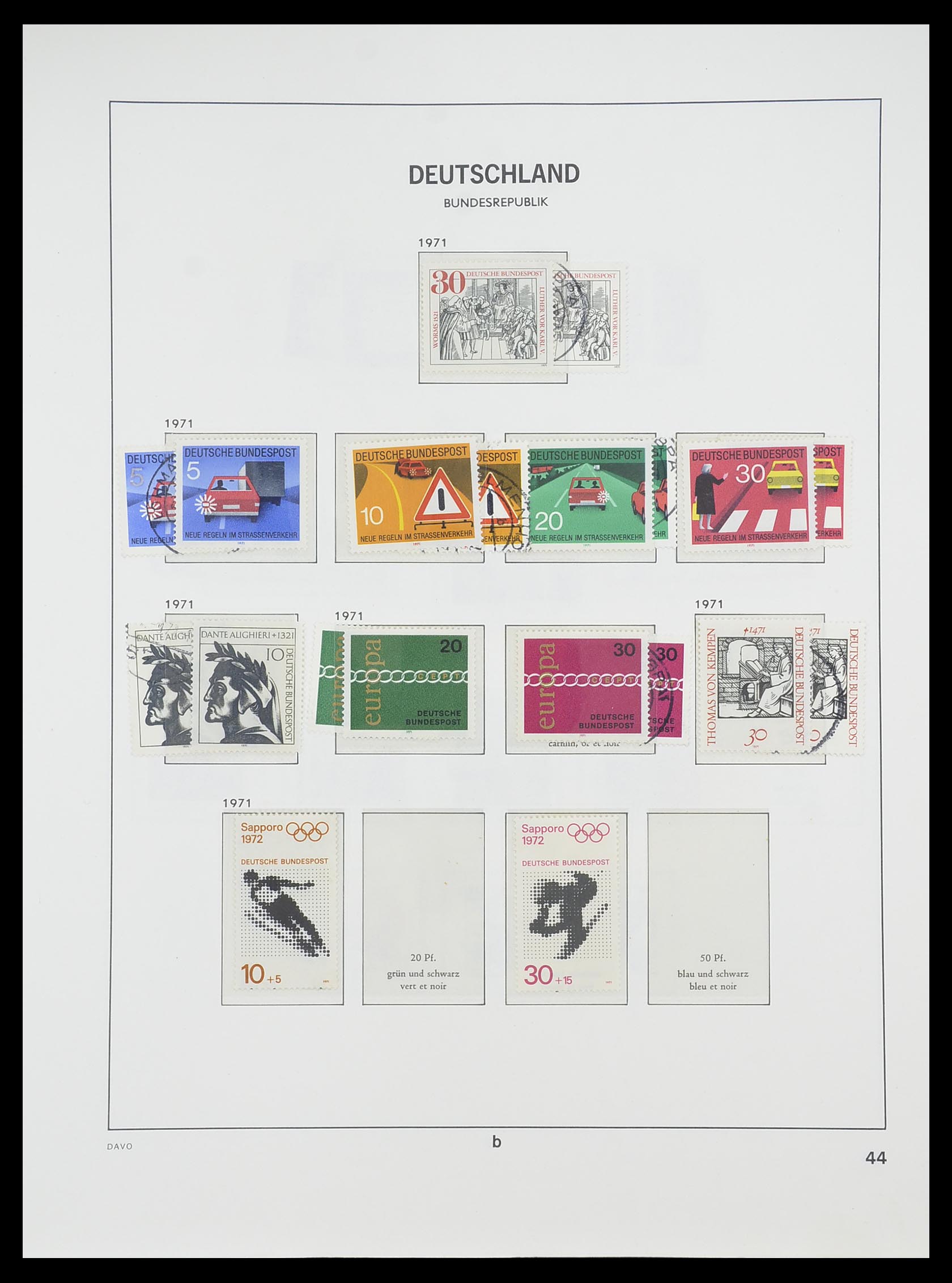 33954 048 - Postzegelverzameling 33954 Bundespost en Berlijn 1945-1972.