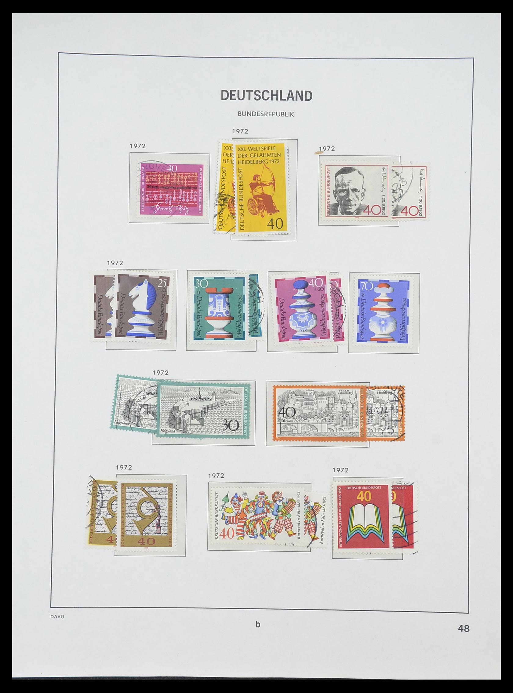 33954 052 - Stamp collection 33954 Bundespost and Berlin 1945-1972.